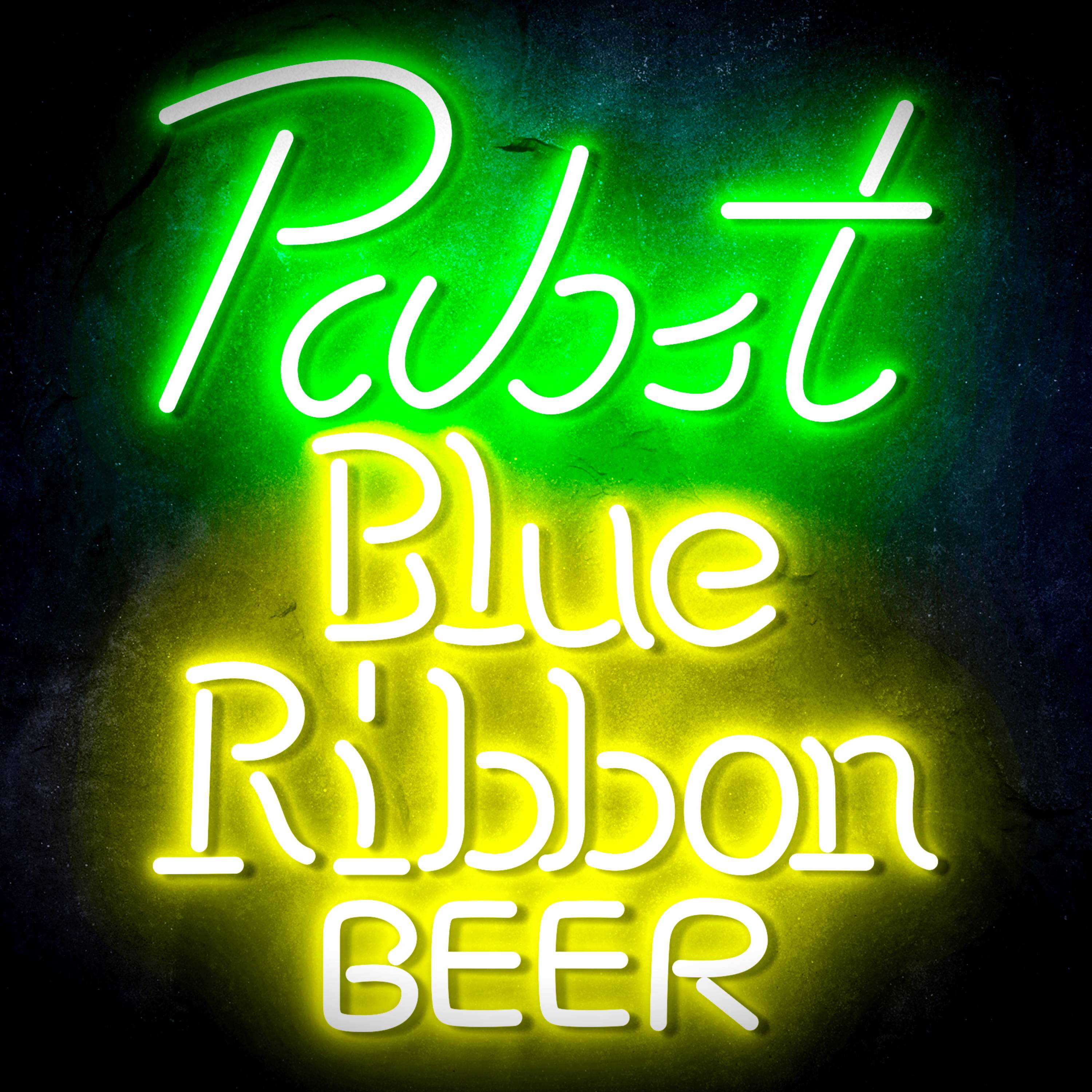 Pabst Blue Ribbon Beer Flex Neon-like LED Sign