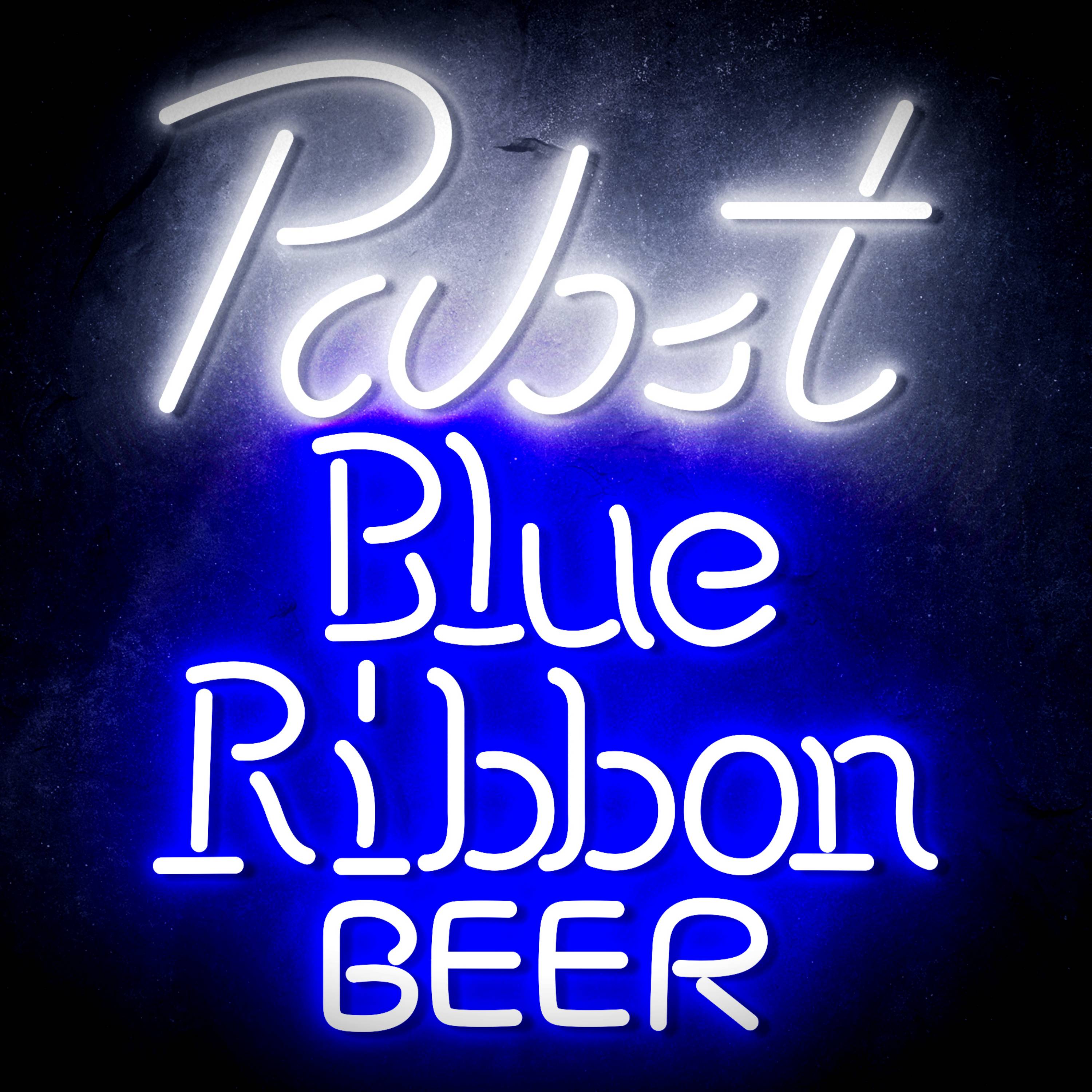 Pabst Blue Ribbon Beer Flex Neon-like LED Sign