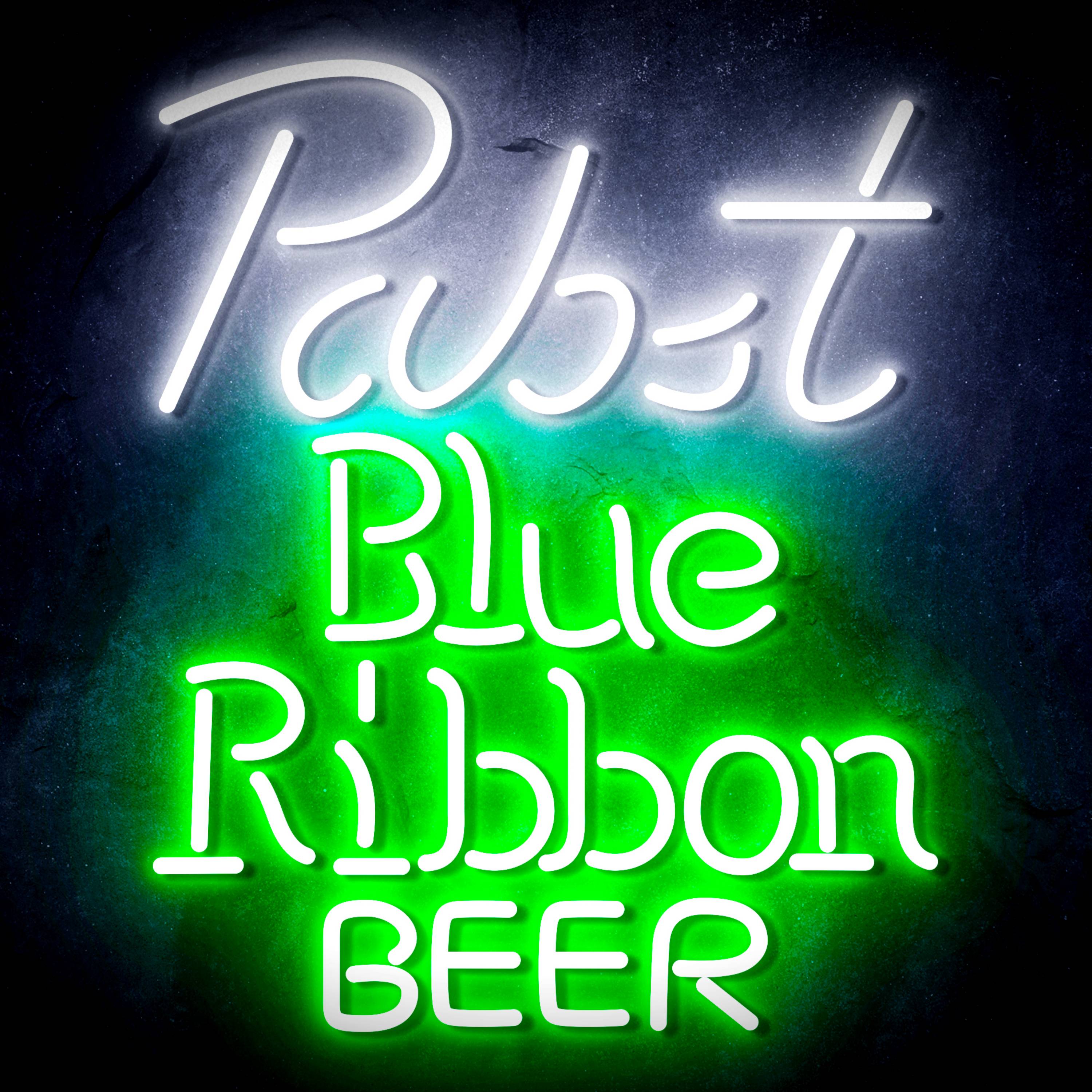 Pabst Blue Ribbon Beer Flex Neon-like LED Sign