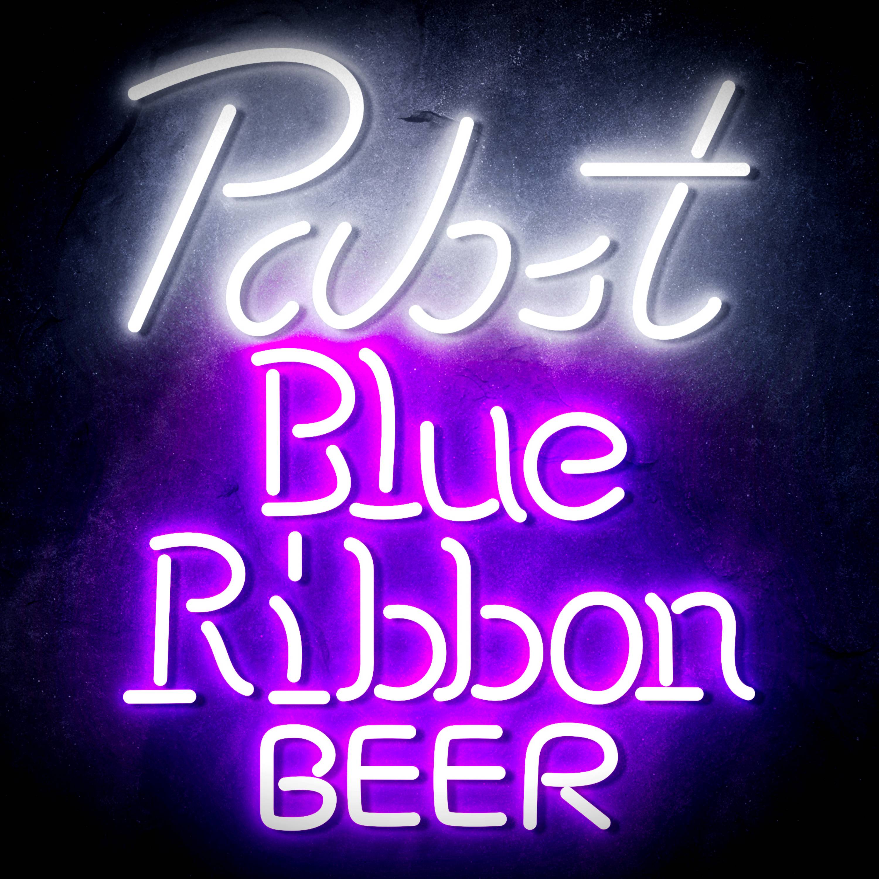 Pabst Blue Ribbon Beer Flex Neon-like LED Sign