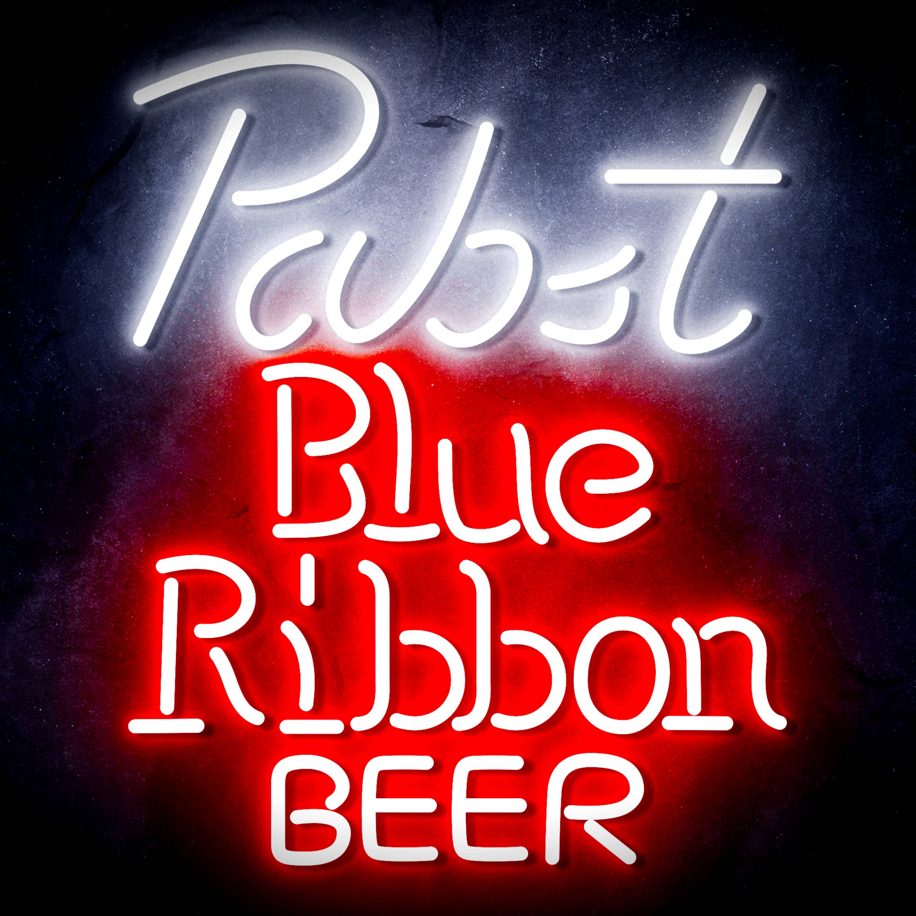 Pabst Blue Ribbon Beer Flex Neon-like LED Sign