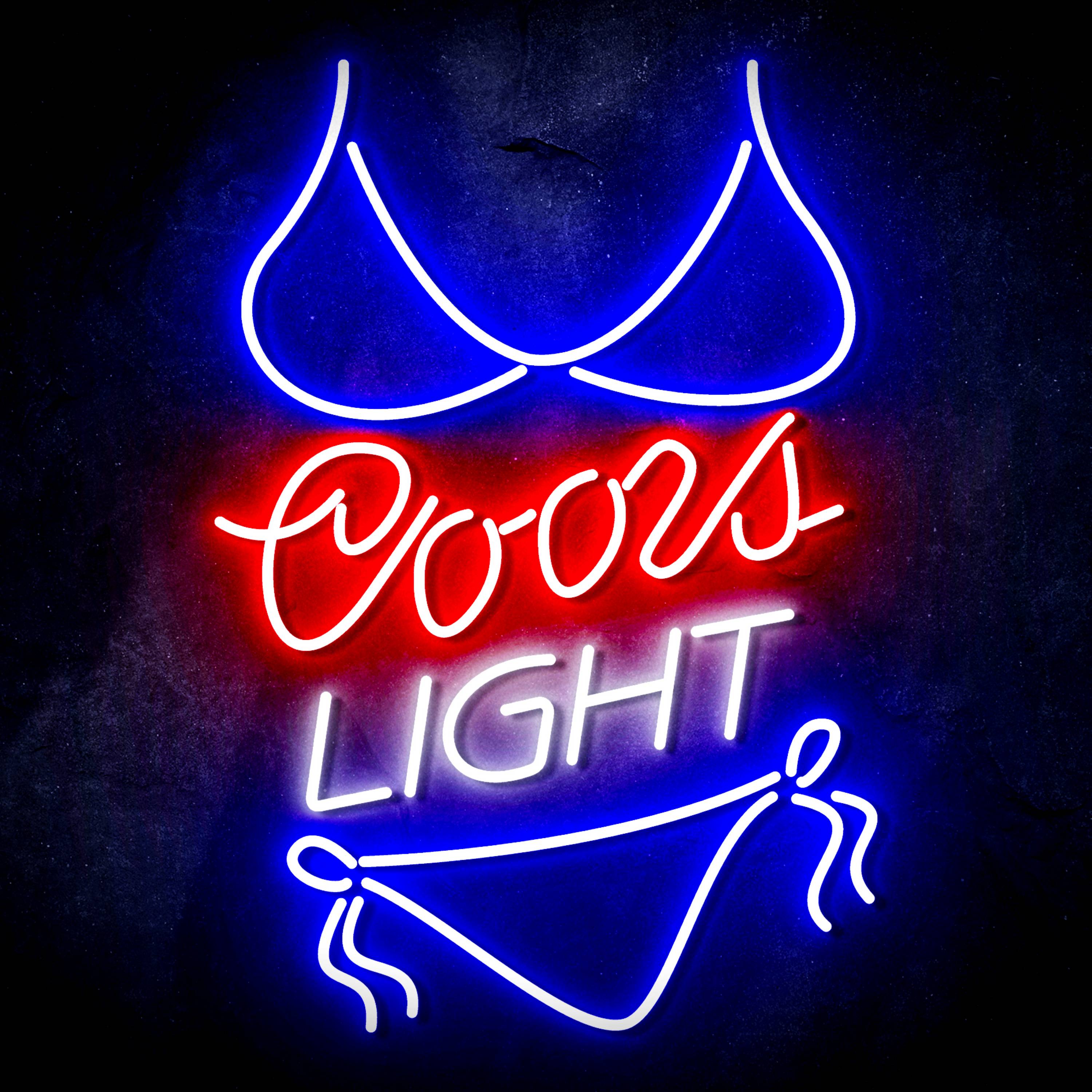 Coors Light with Bikinni Flex Neon-like LED Sign