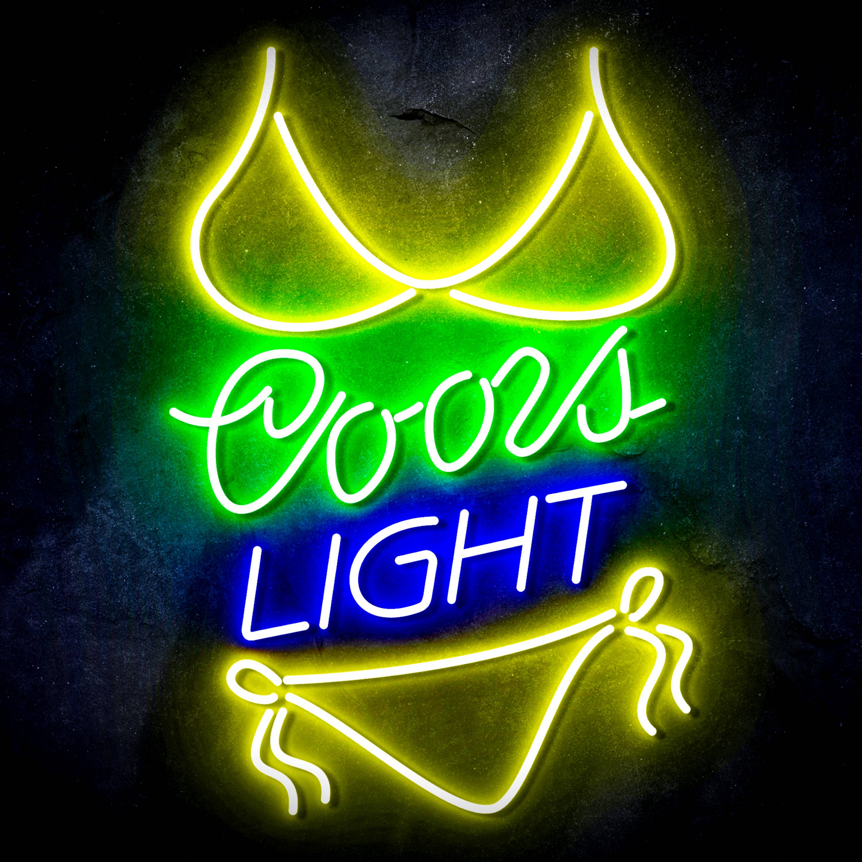 Coors Light with Bikinni Flex Neon-like LED Sign