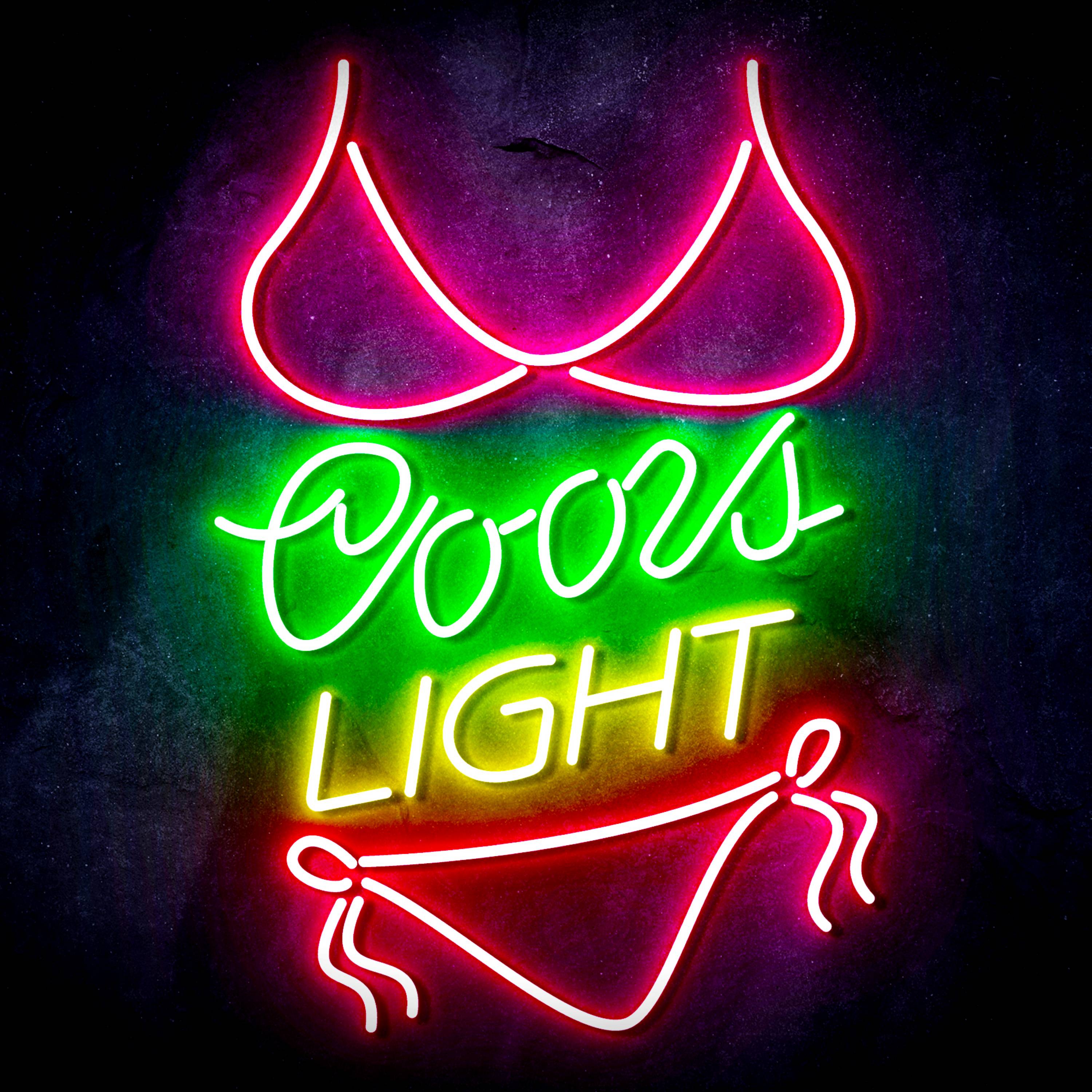 Coors Light with Bikinni Flex Neon-like LED Sign