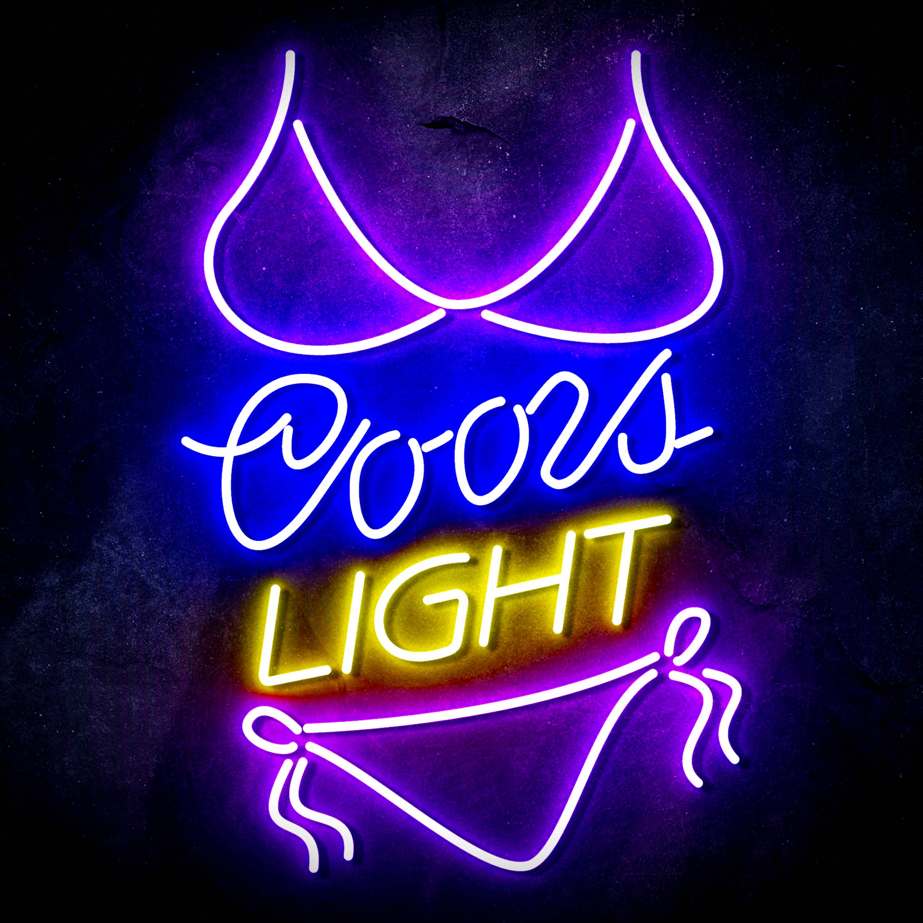 Coors Light with Bikinni Flex Neon-like LED Sign