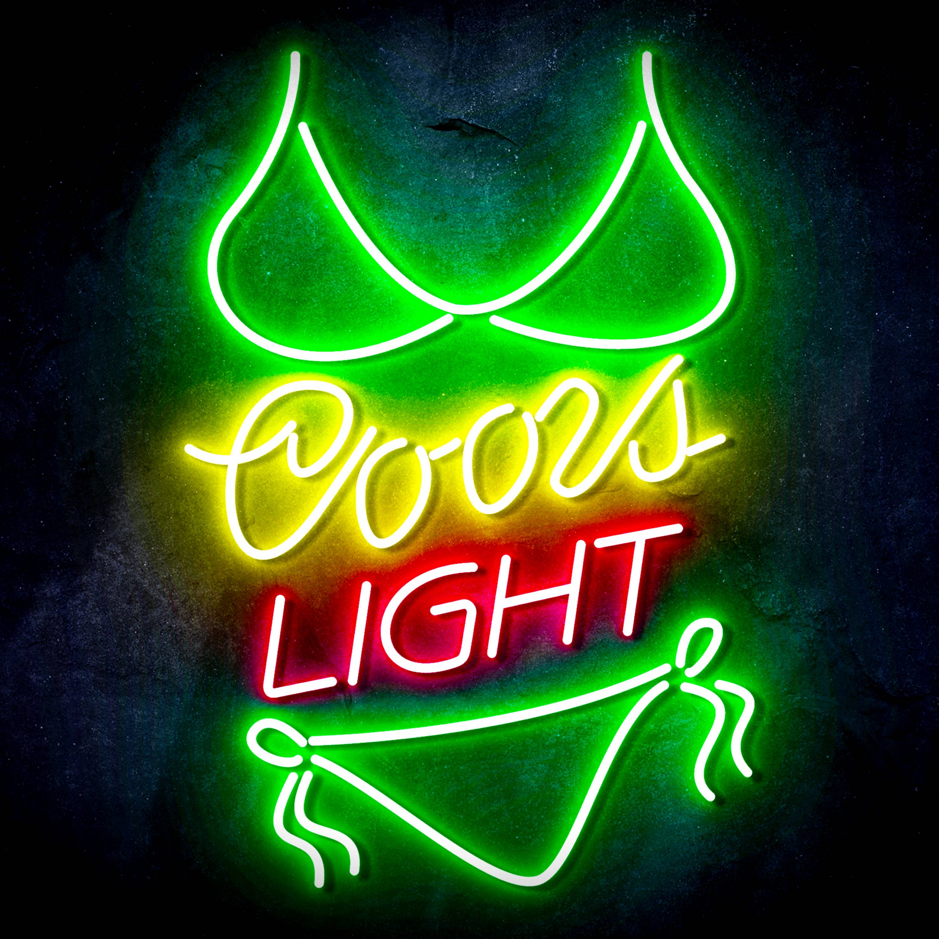 Coors Light with Bikinni Flex Neon-like LED Sign