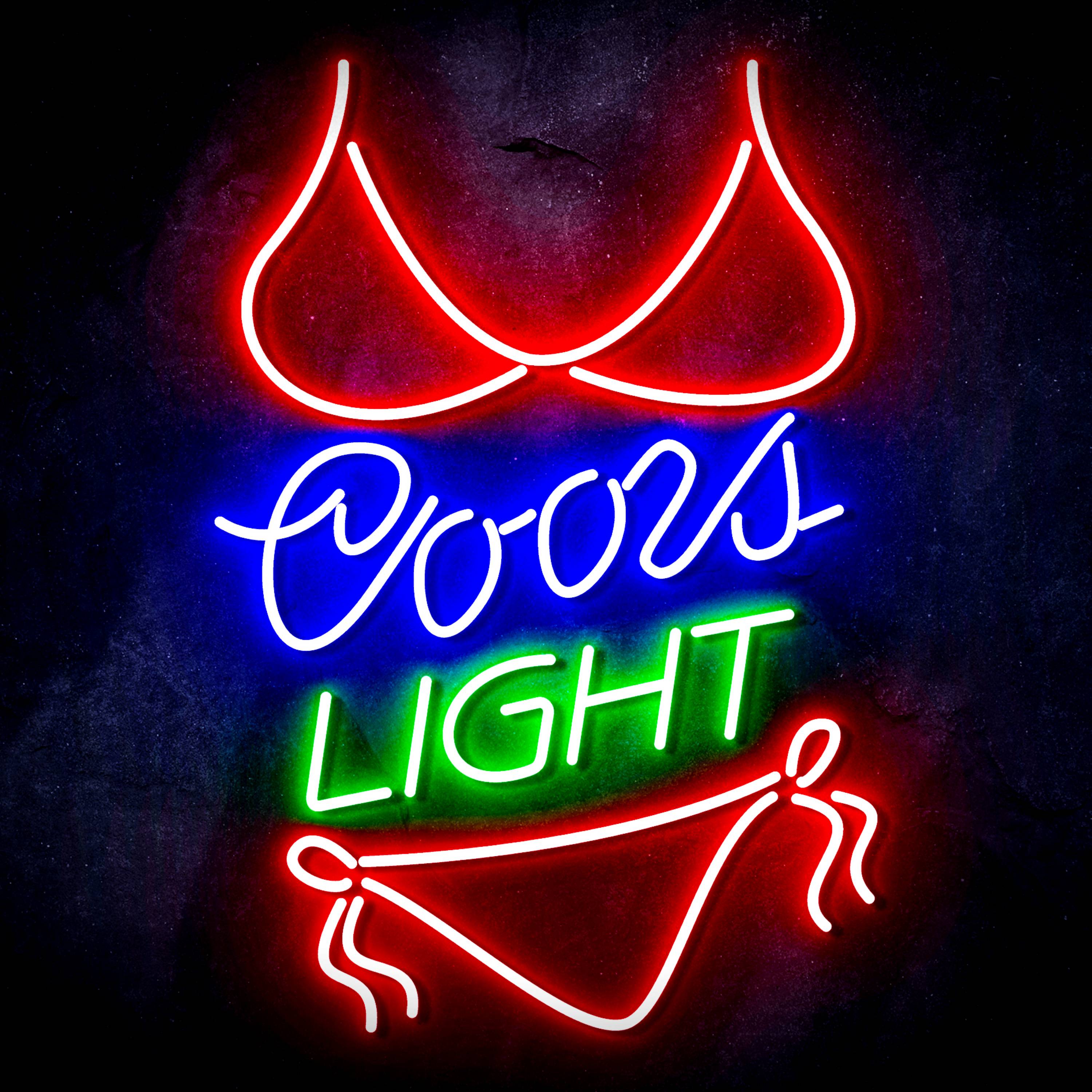 Coors Light with Bikinni Flex Neon-like LED Sign