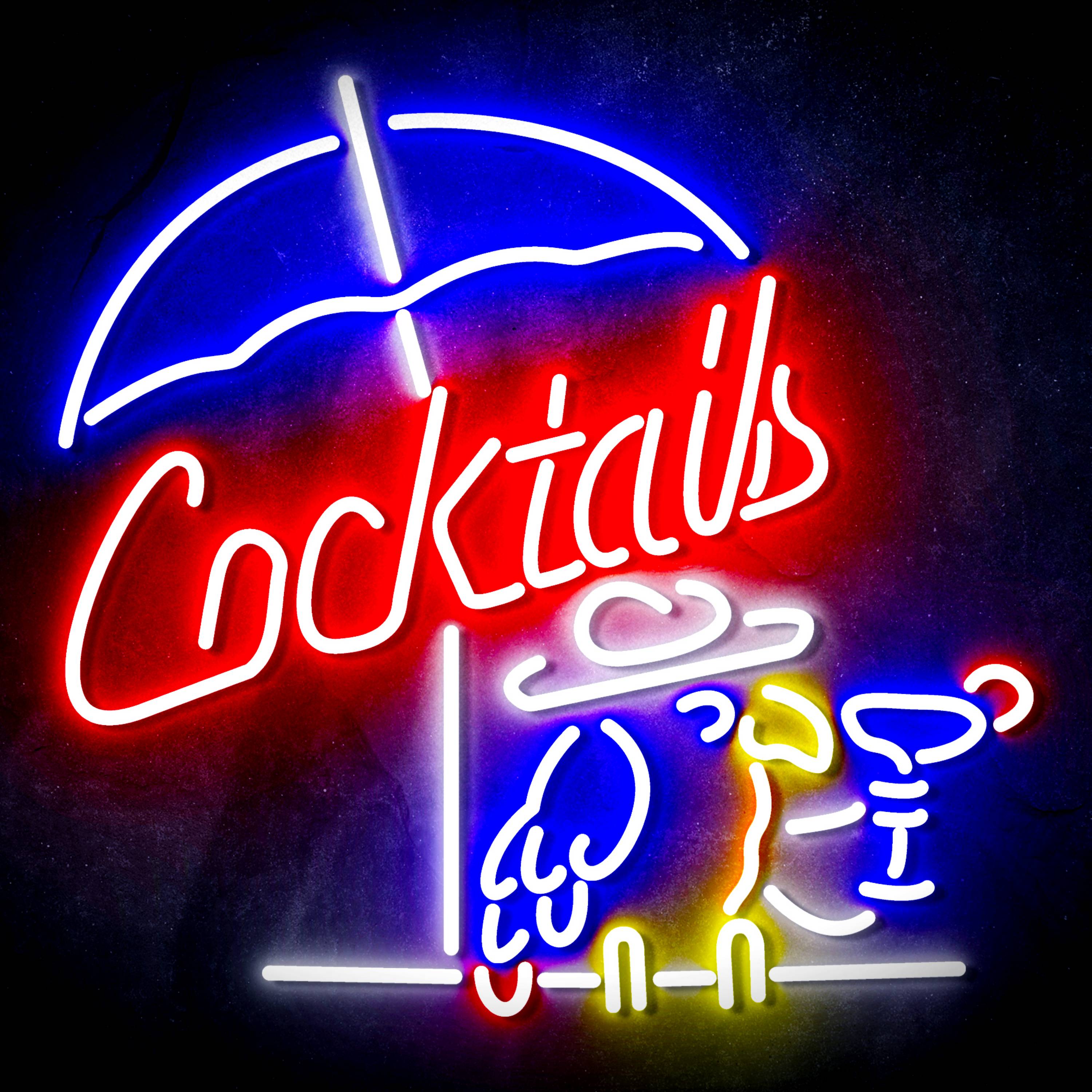 Cocktails with Birds Flex Neon-like LED Sign