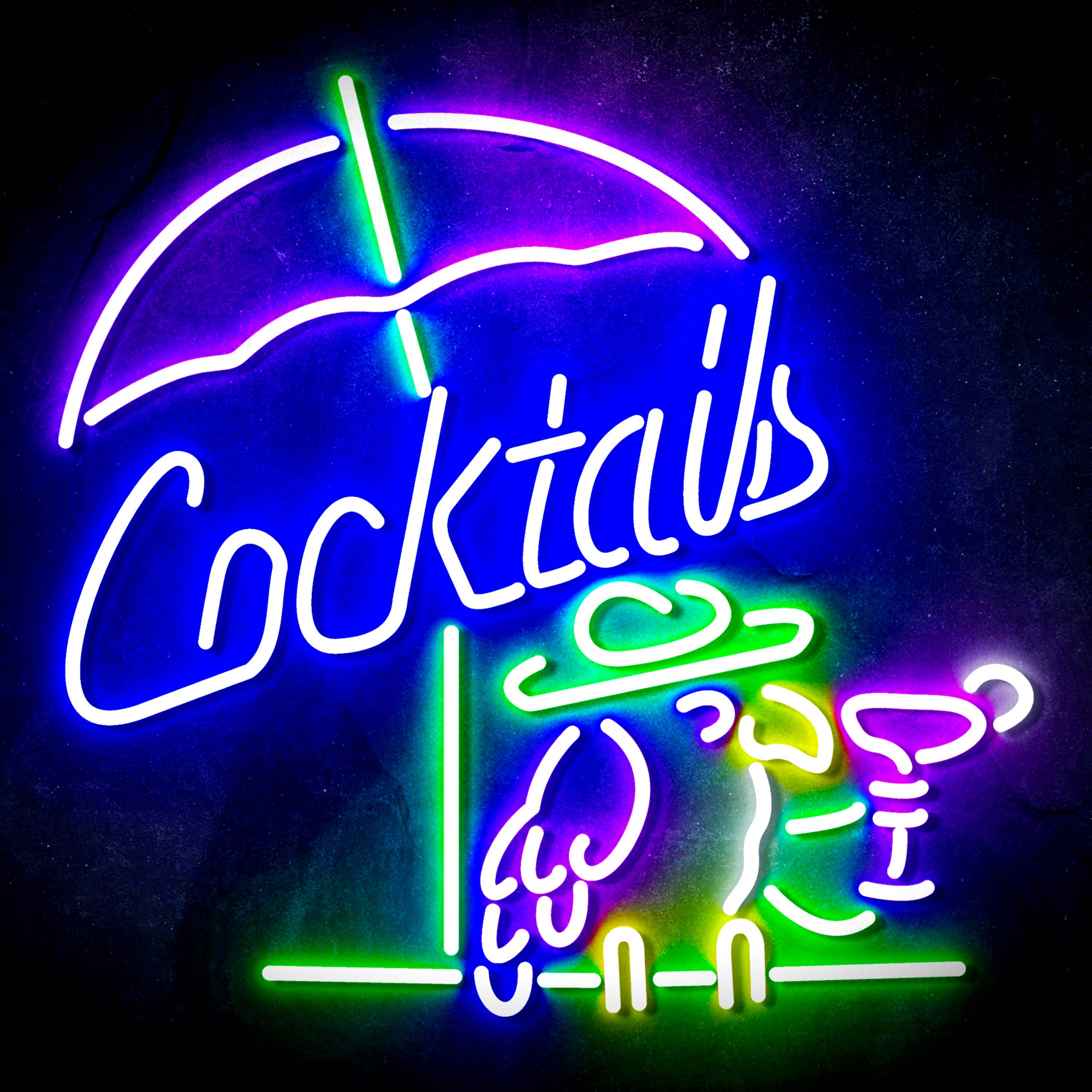 Cocktails with Birds Flex Neon-like LED Sign