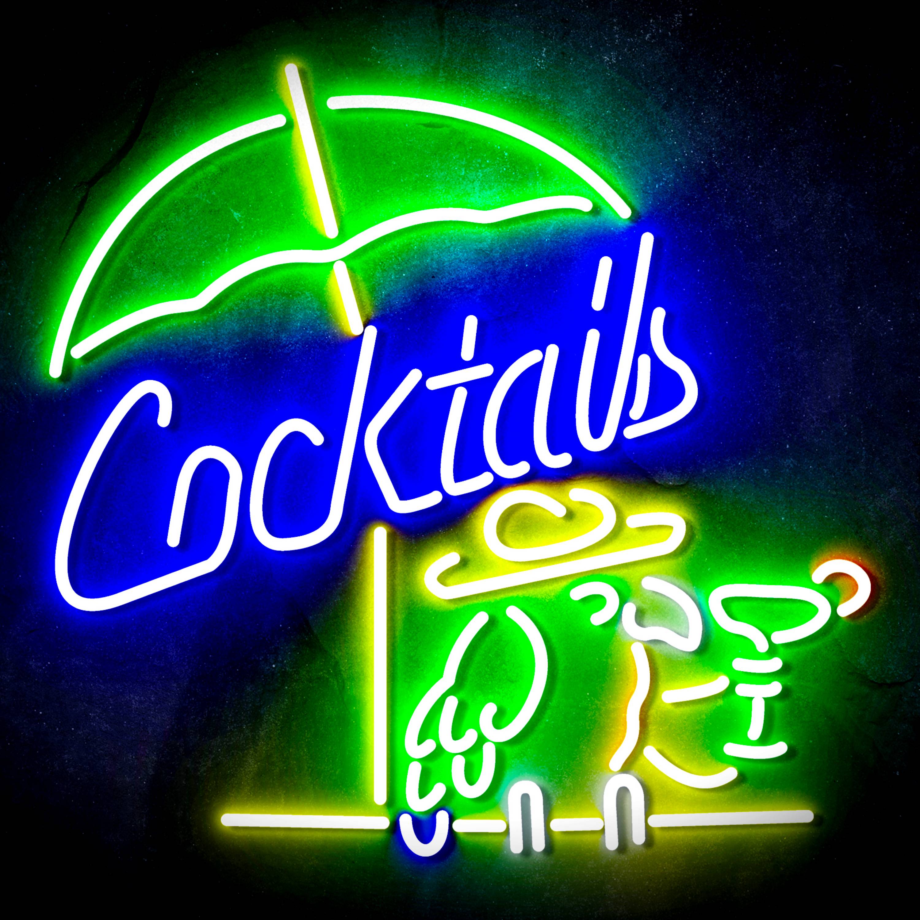 Cocktails with Birds Flex Neon-like LED Sign