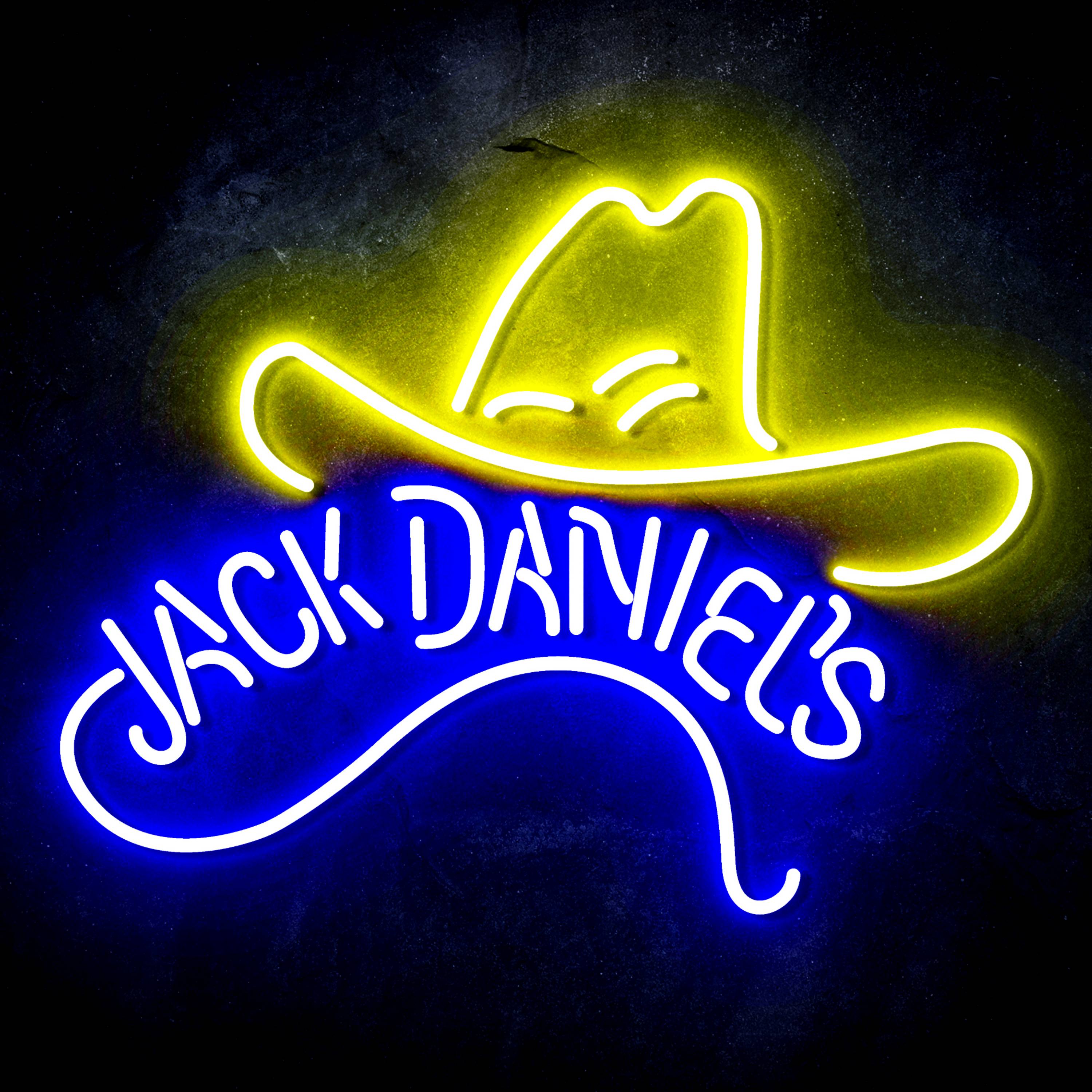 Jack Daniel's with Hat Flex Neon-like LED Sign