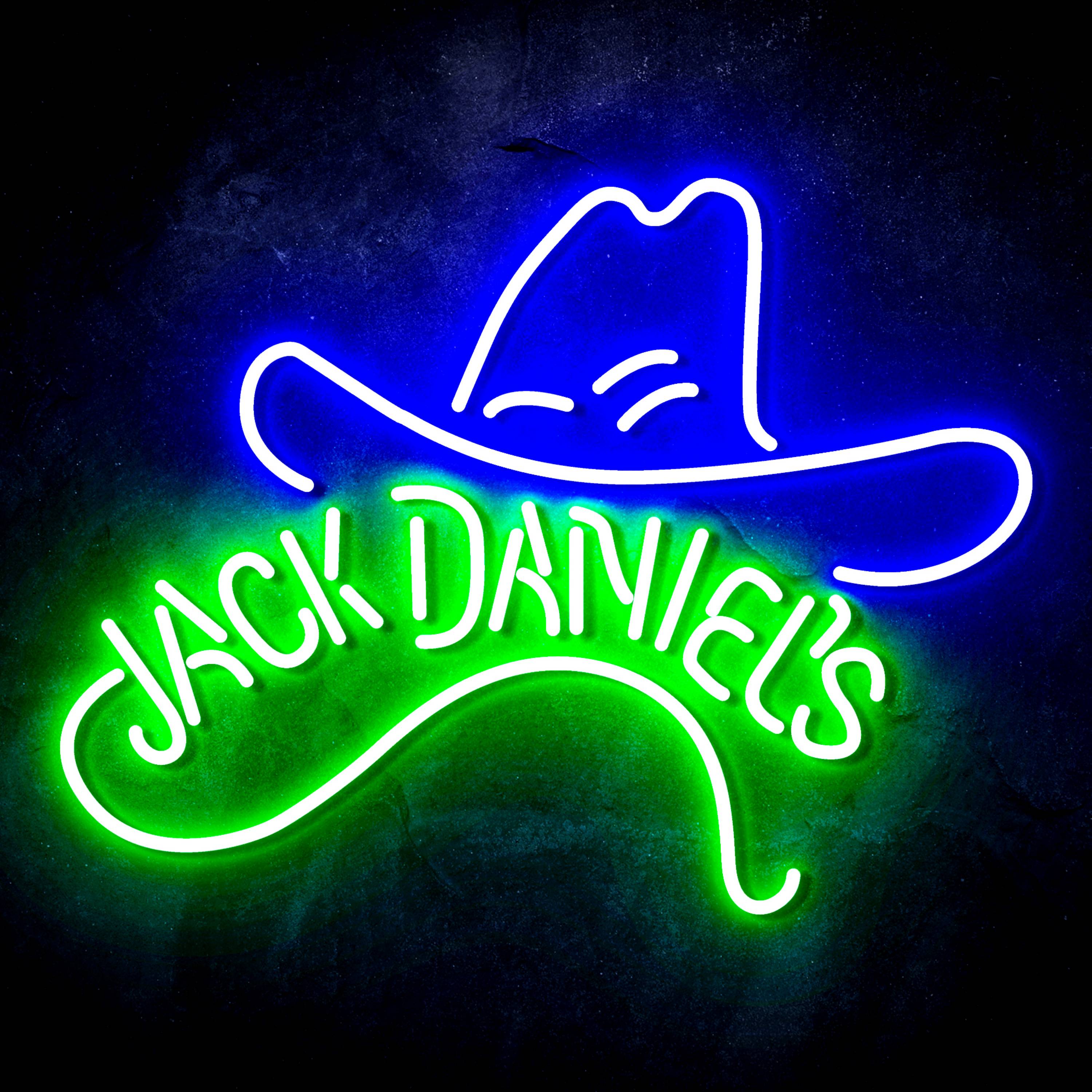 Jack Daniel's with Hat Flex Neon-like LED Sign