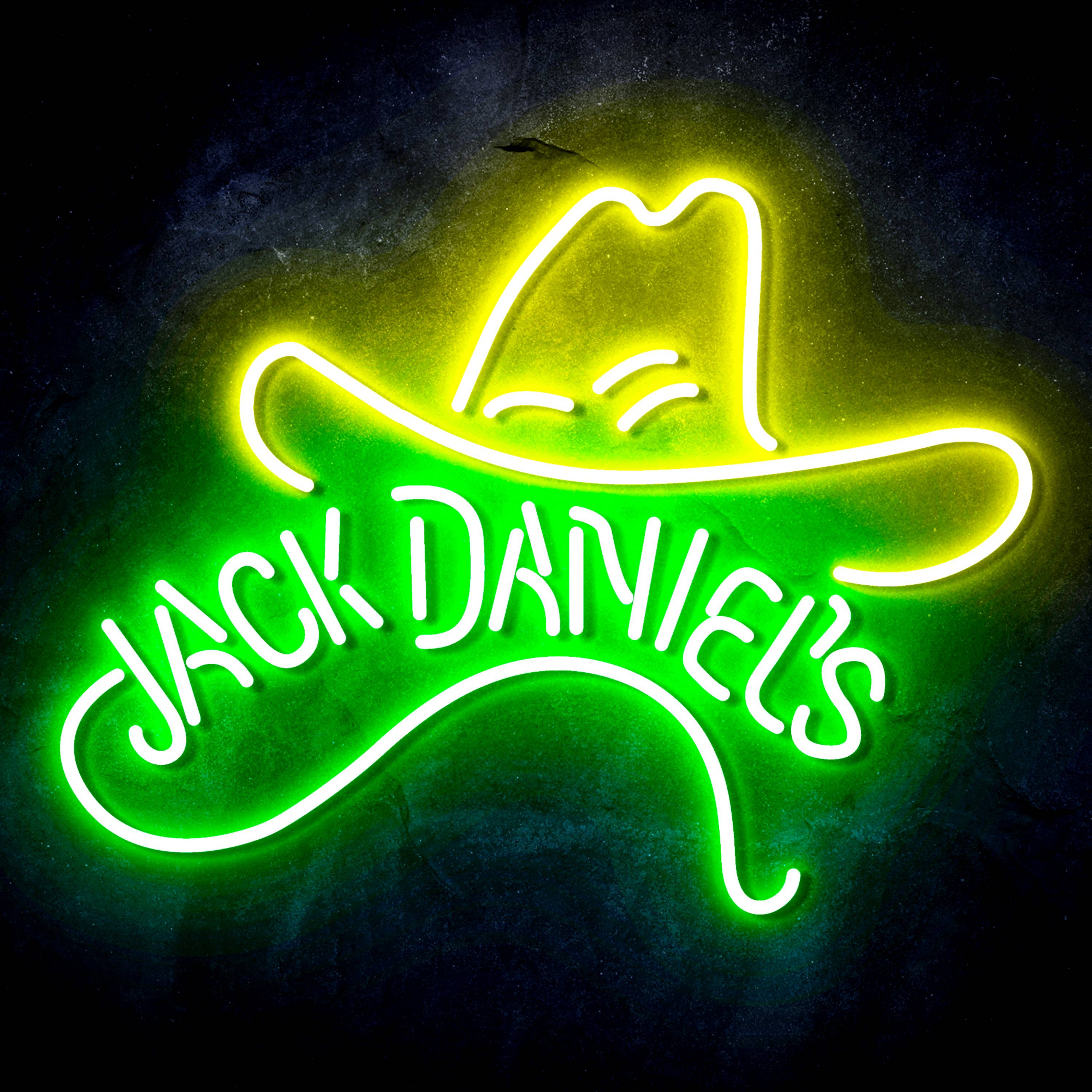 Jack Daniel's with Hat Flex Neon-like LED Sign