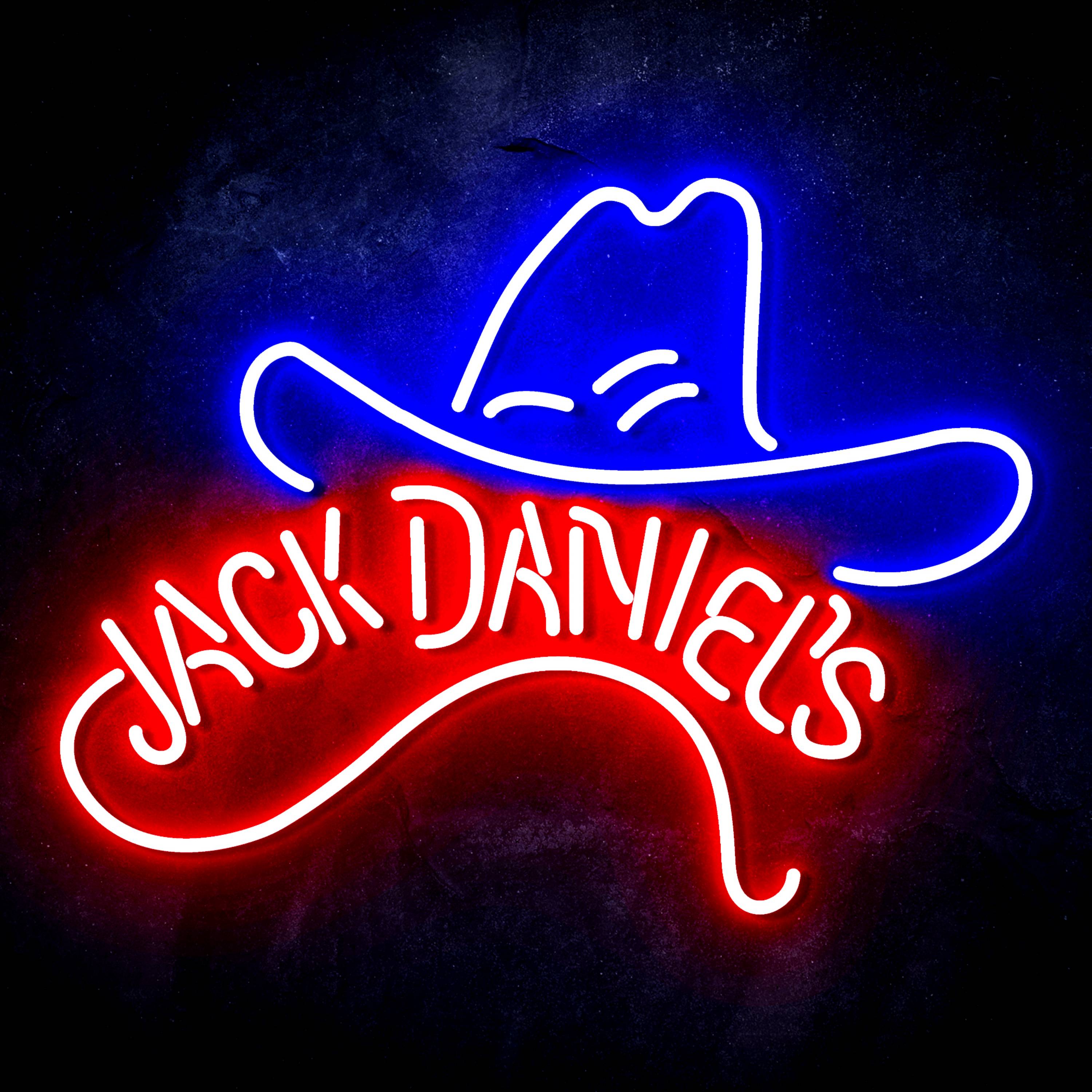 Jack Daniel's with Hat Flex Neon-like LED Sign