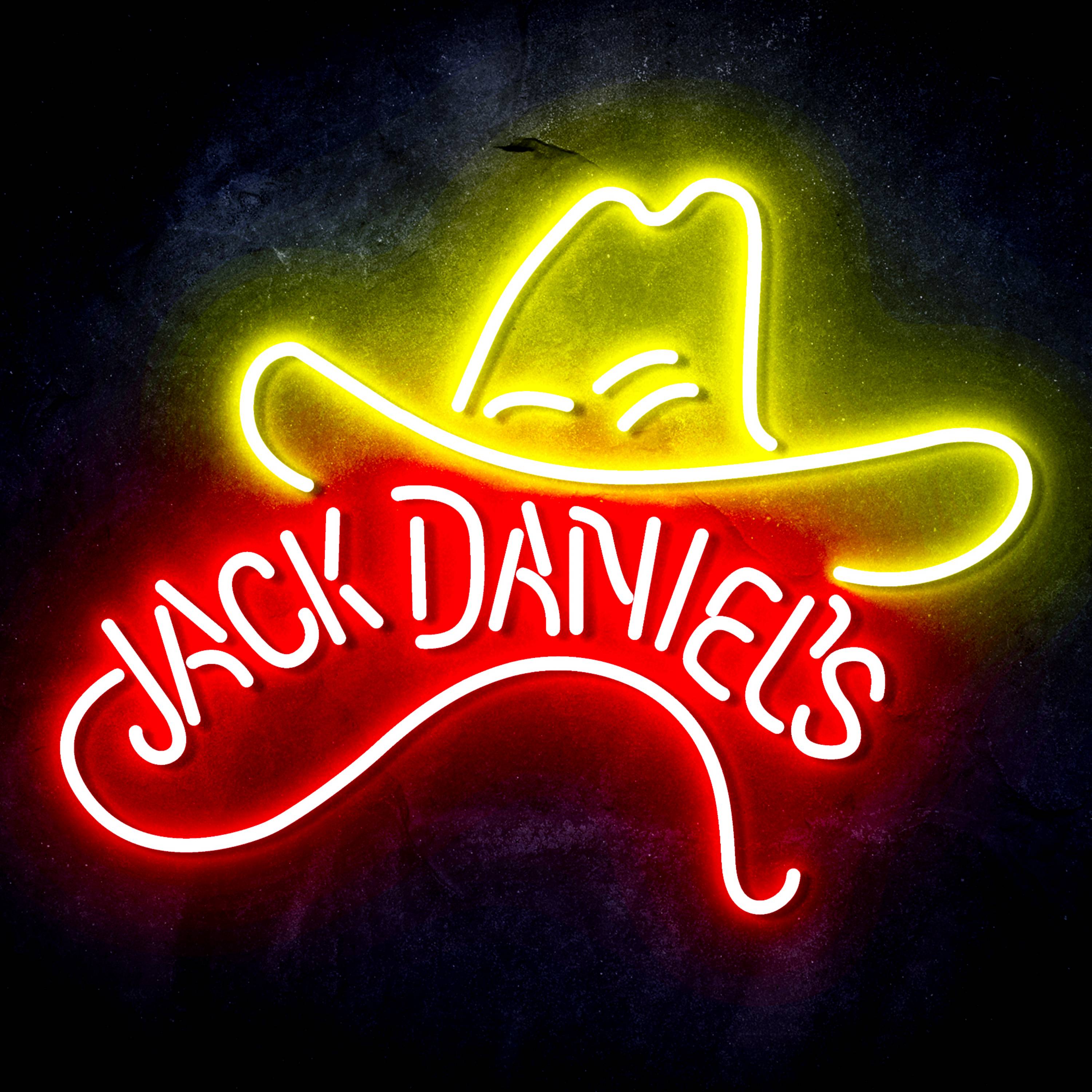 Jack Daniel's with Hat Flex Neon-like LED Sign