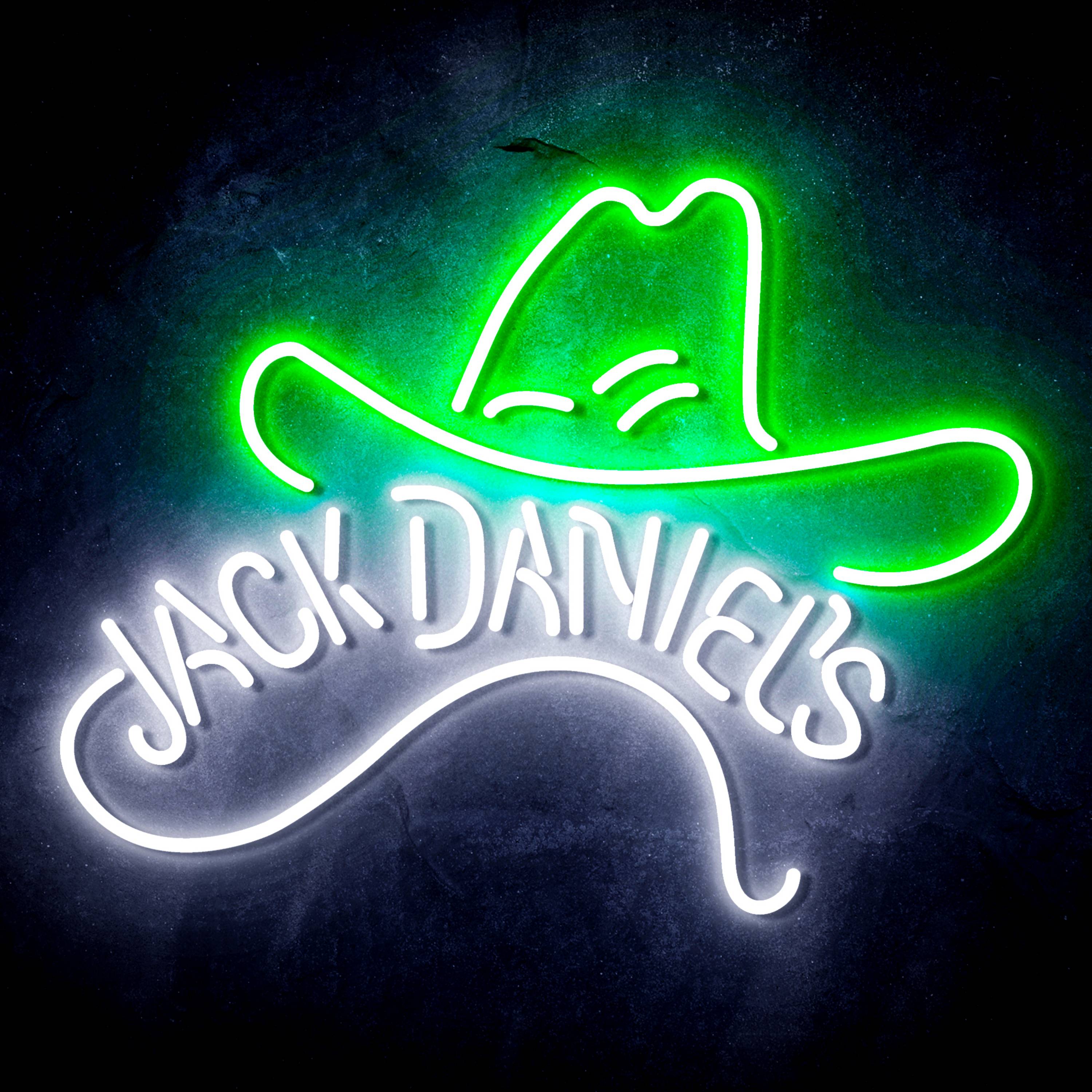 Jack Daniel's with Hat Flex Neon-like LED Sign