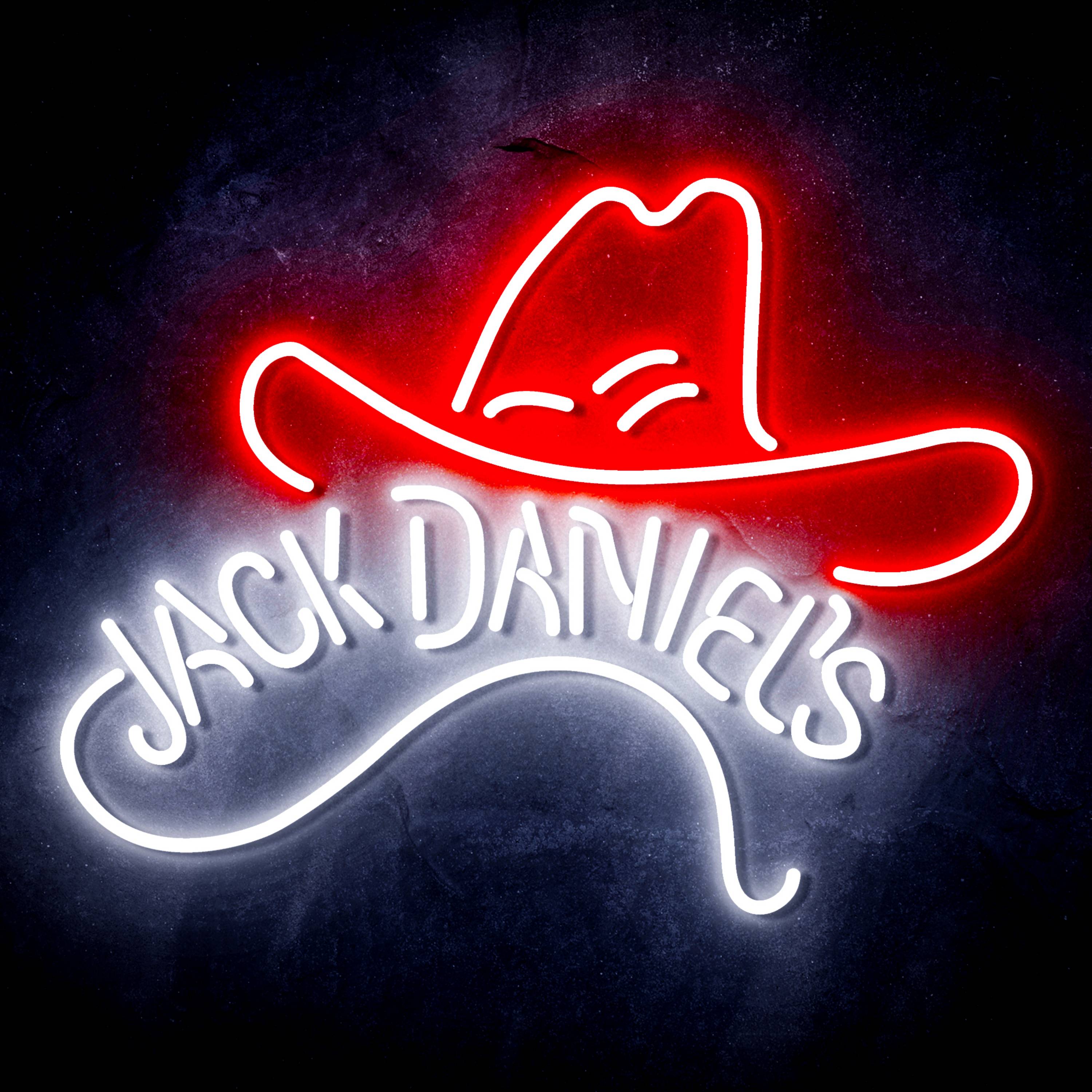 Jack Daniel's with Hat Flex Neon-like LED Sign