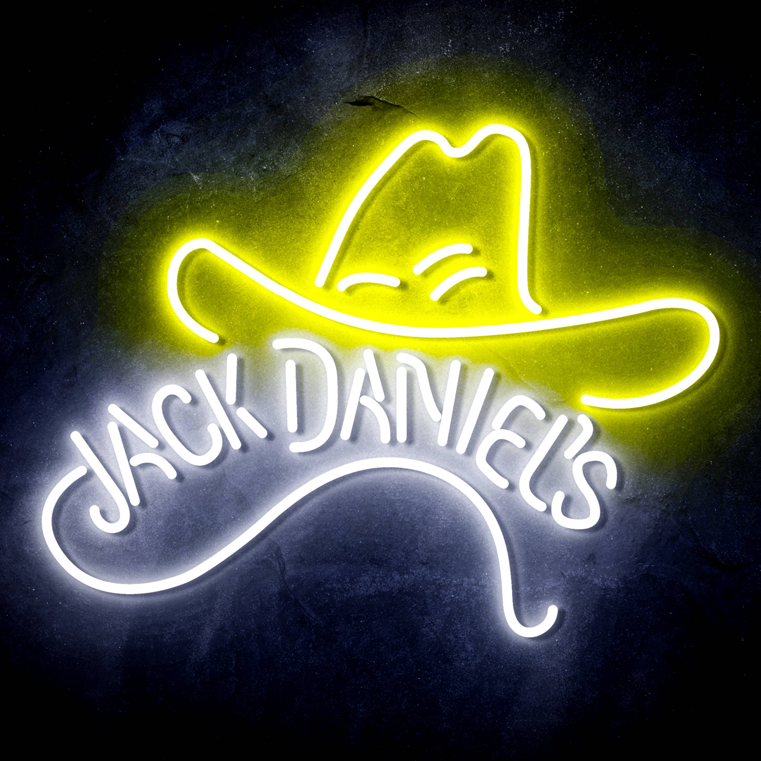 Jack Daniel's with Hat Flex Neon-like LED Sign