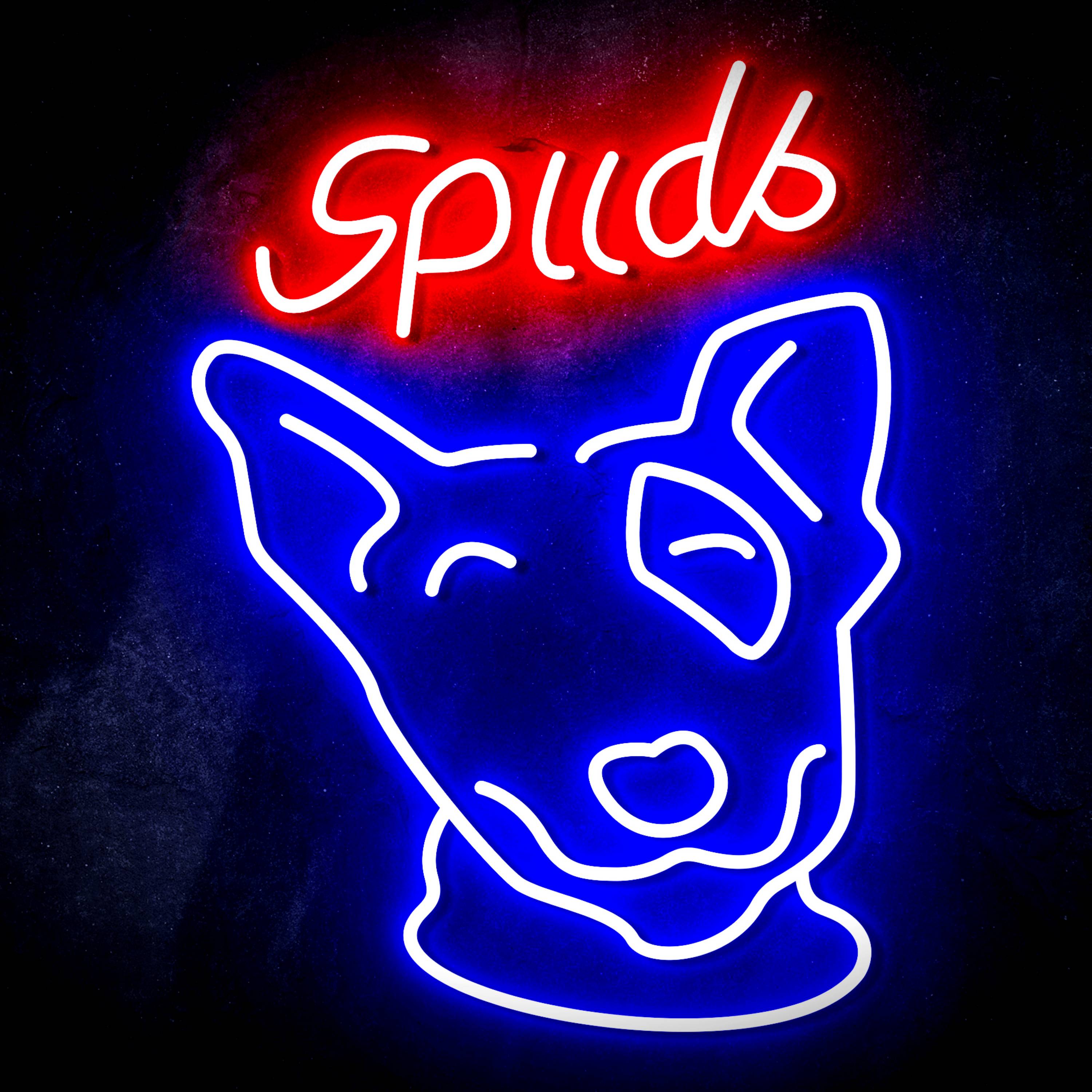 Spuds Bud Light Flex Neon-like LED Sign