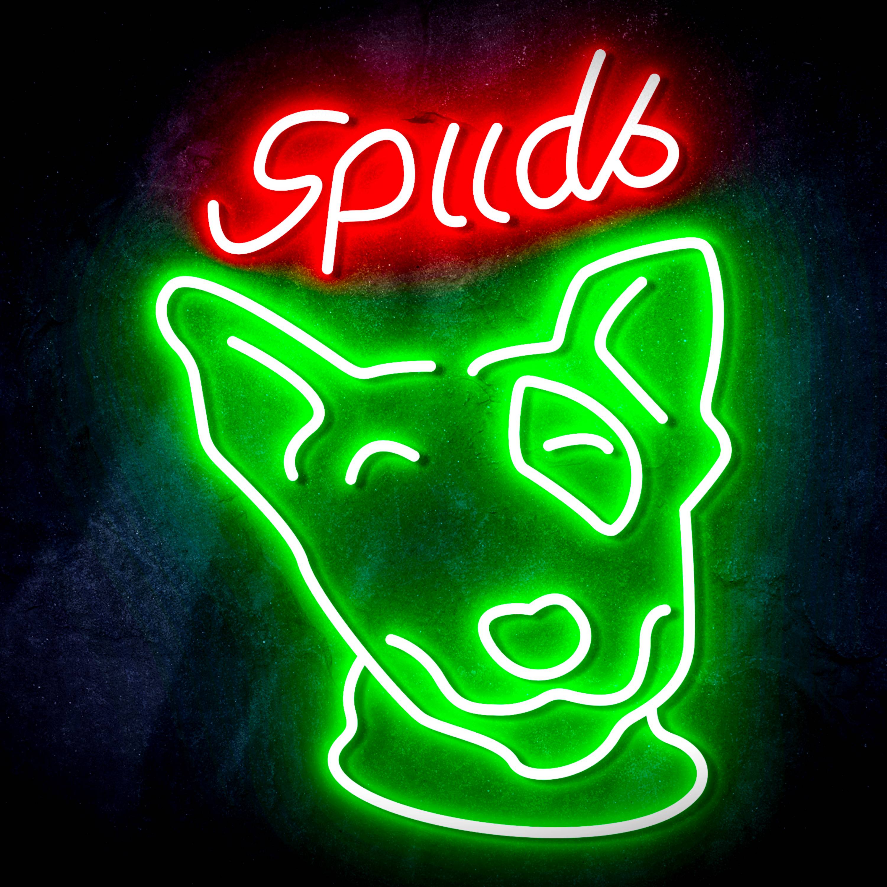 Spuds Bud Light Flex Neon-like LED Sign