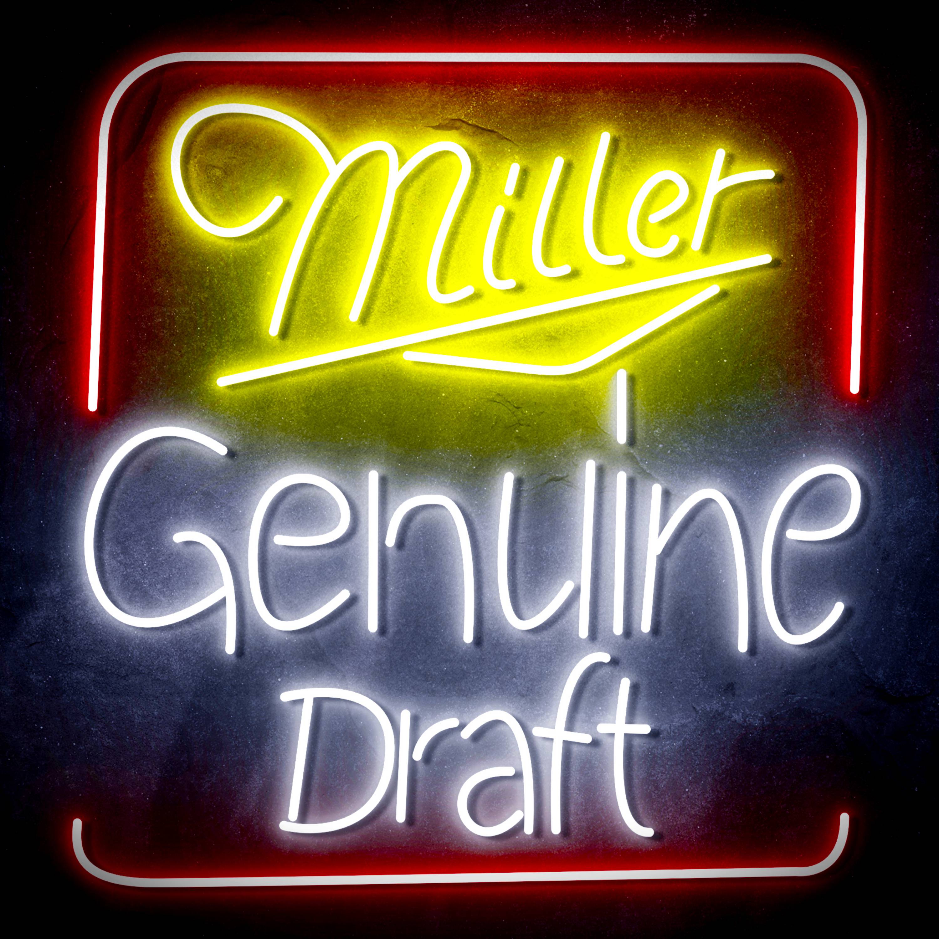 Miller Genuine Draft Flex Neon-like LED Sign