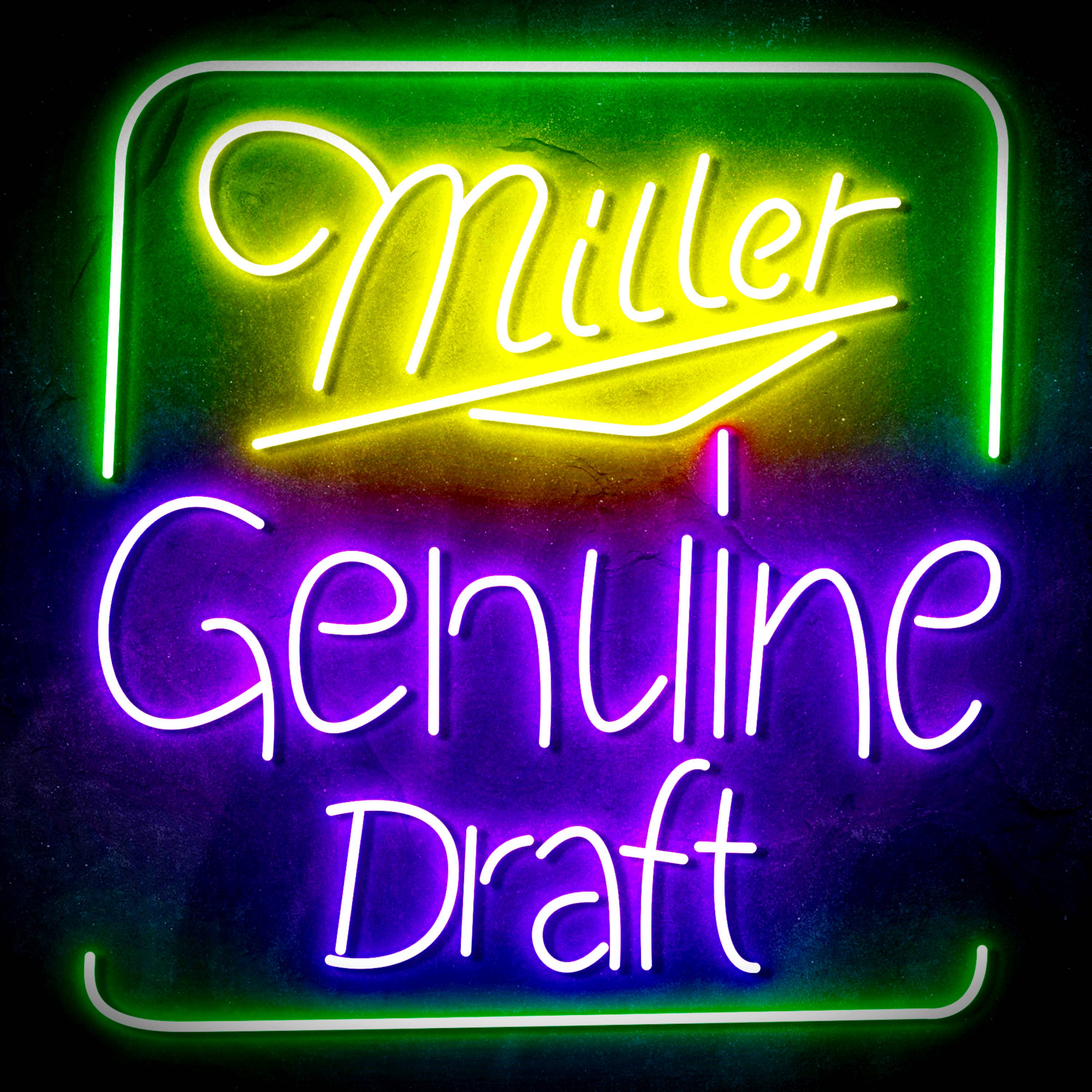 Miller Genuine Draft Flex Neon-like LED Sign