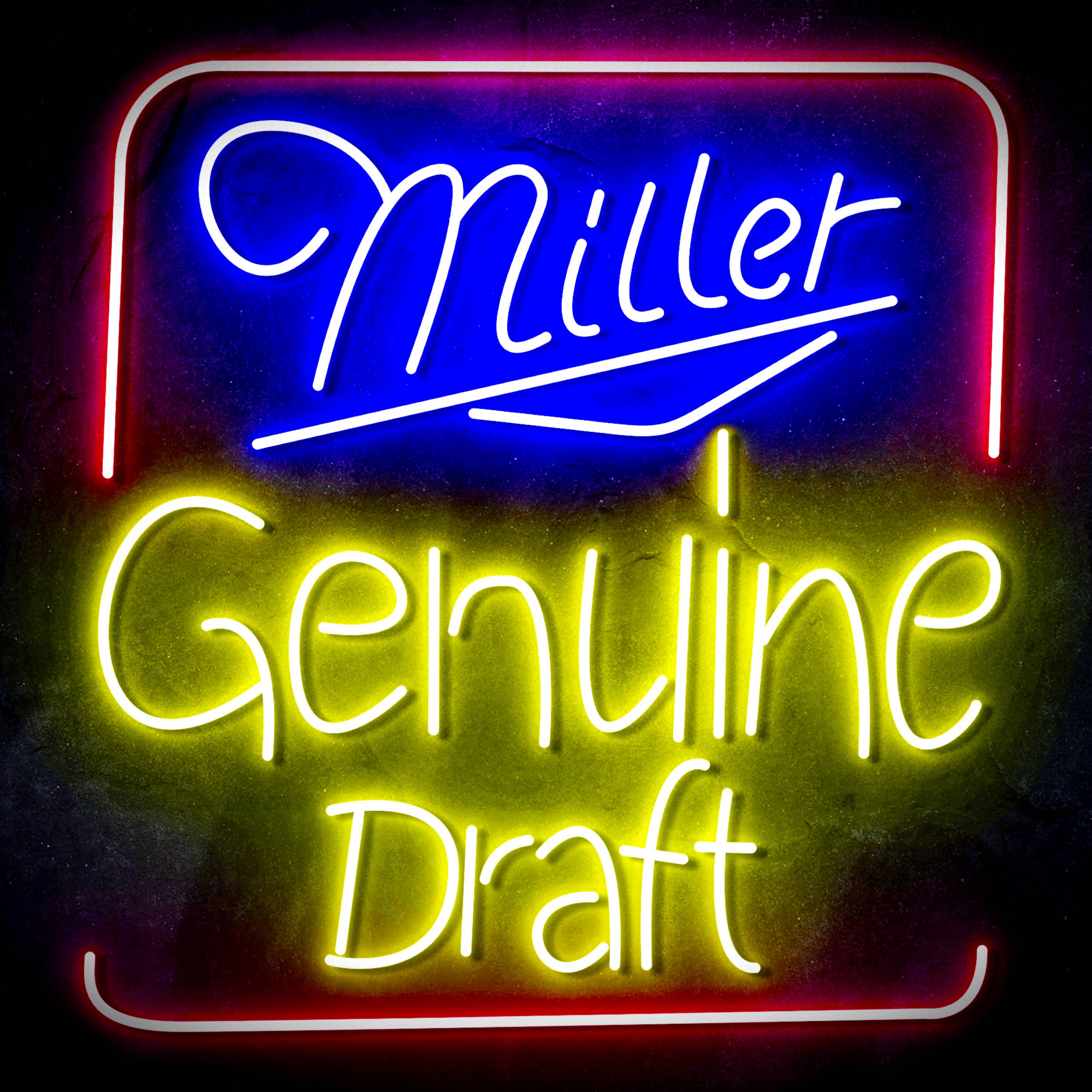 Miller Genuine Draft Flex Neon-like LED Sign