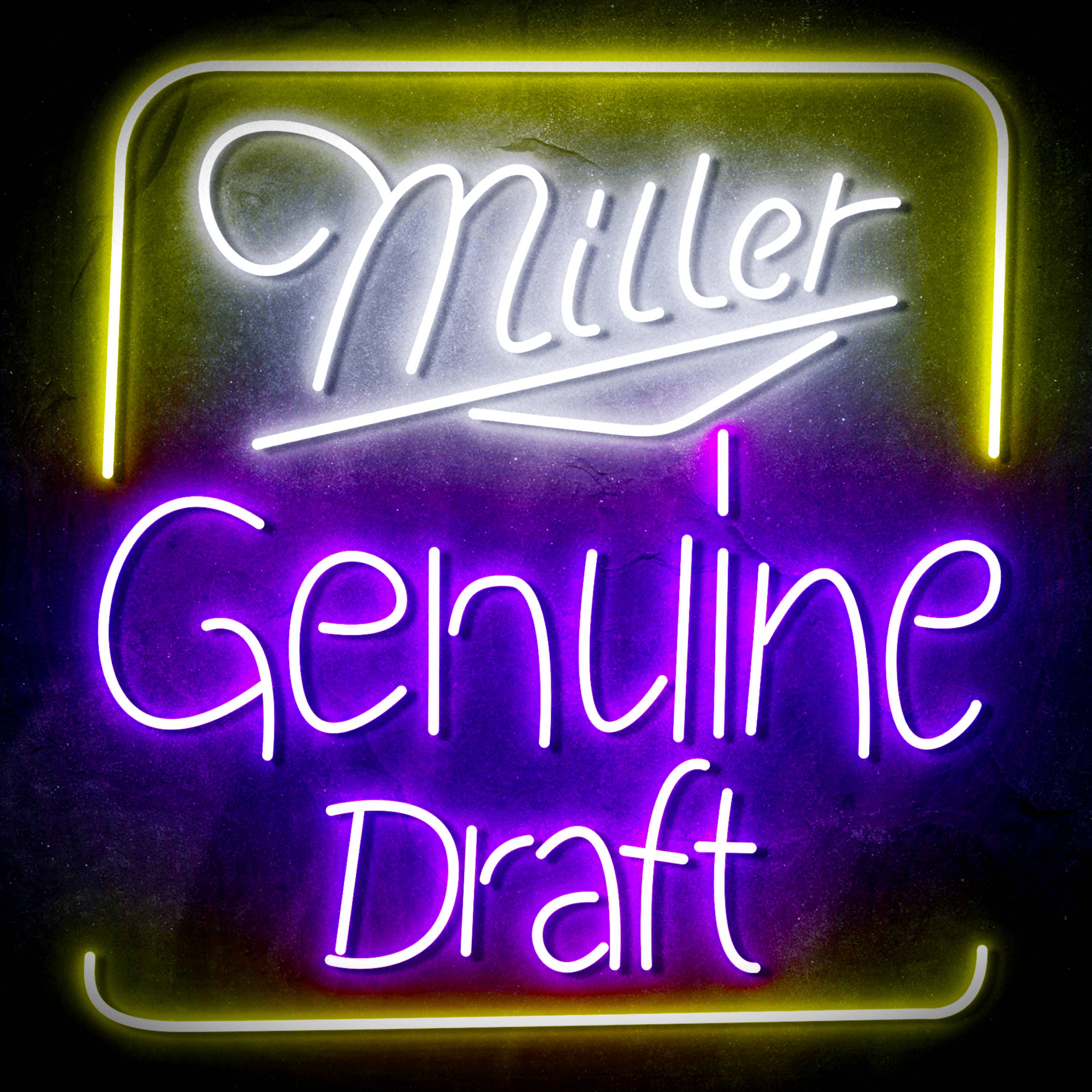 Miller Genuine Draft Flex Neon-like LED Sign