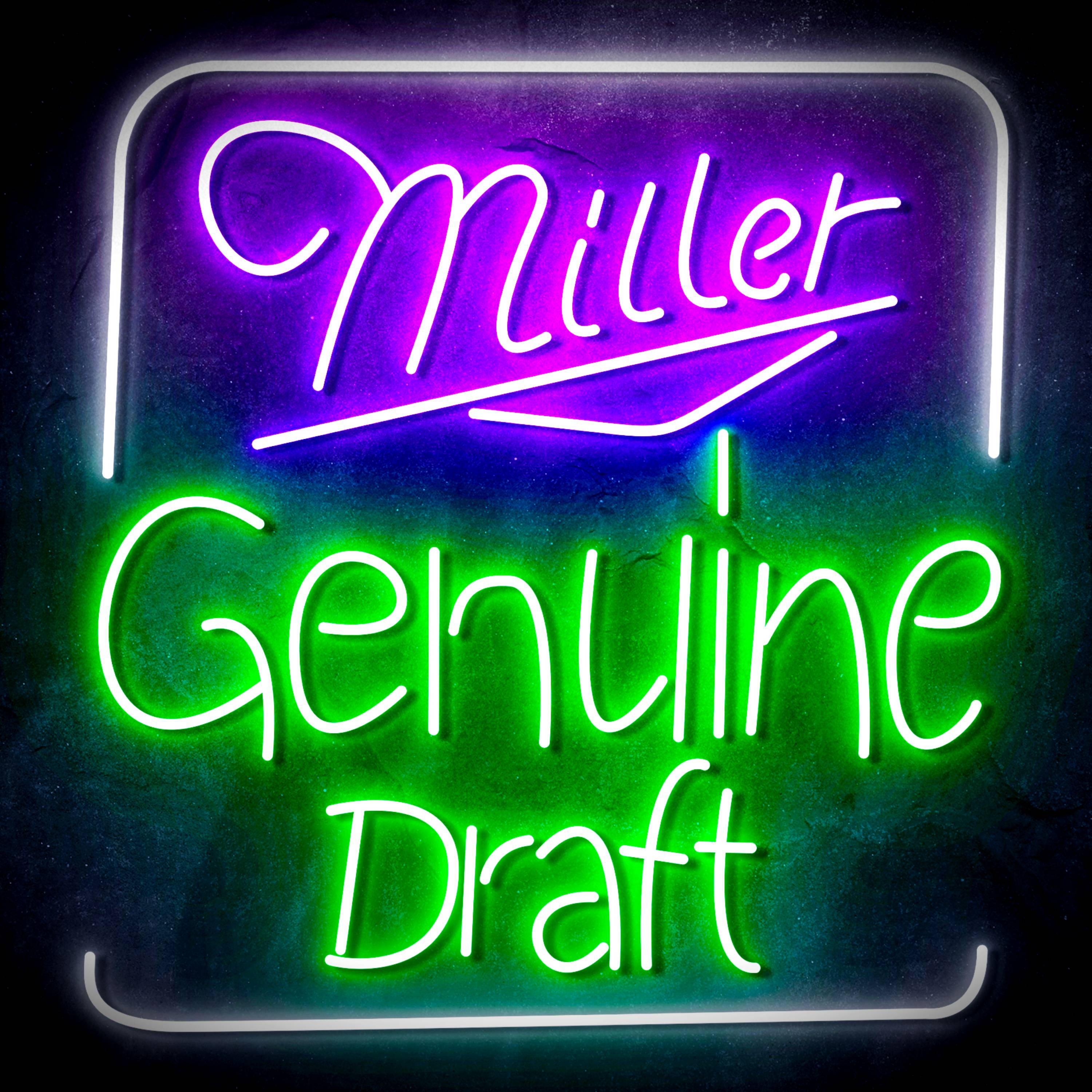 Miller Genuine Draft Flex Neon-like LED Sign