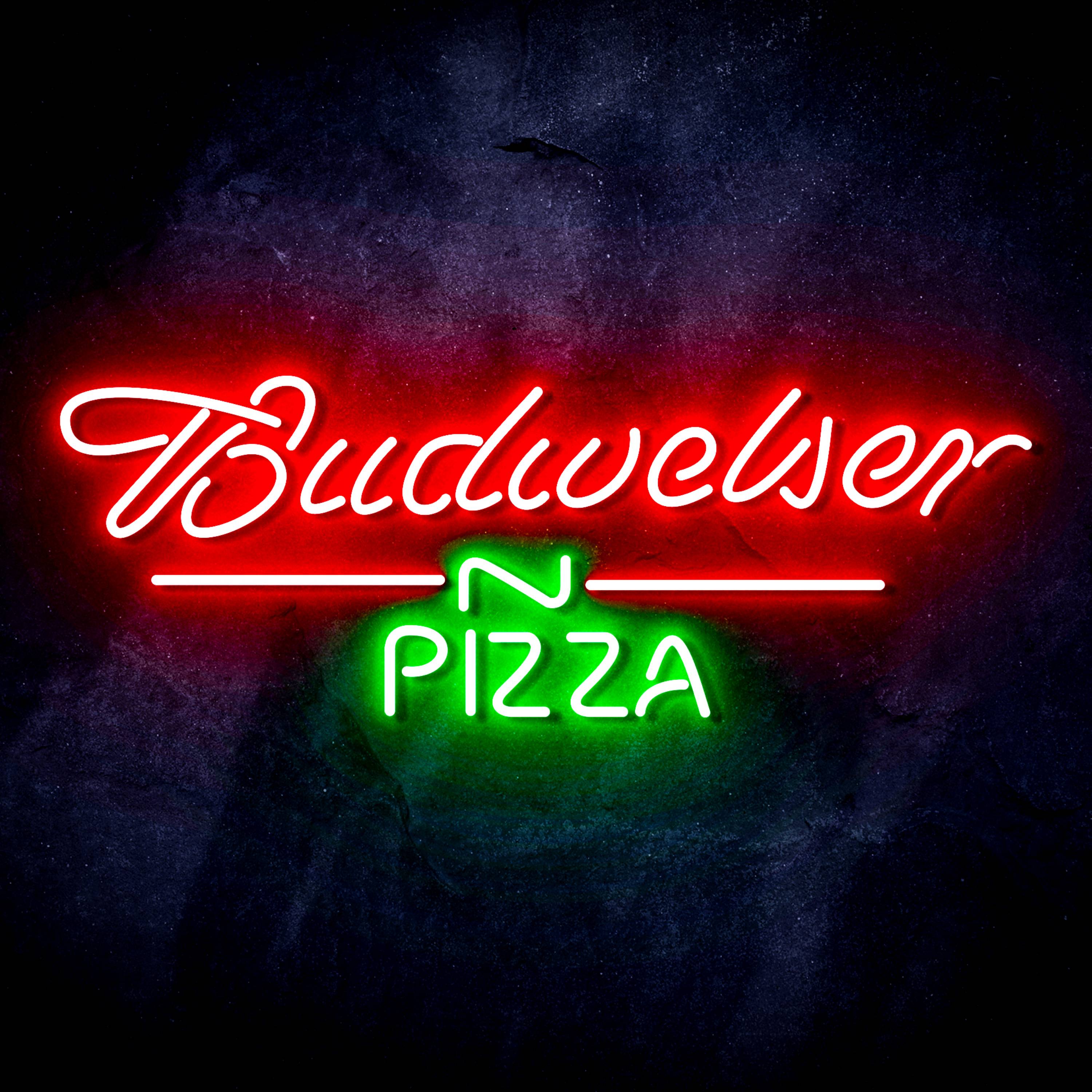 Budweiser Pizza Flex Neon-like LED Sign