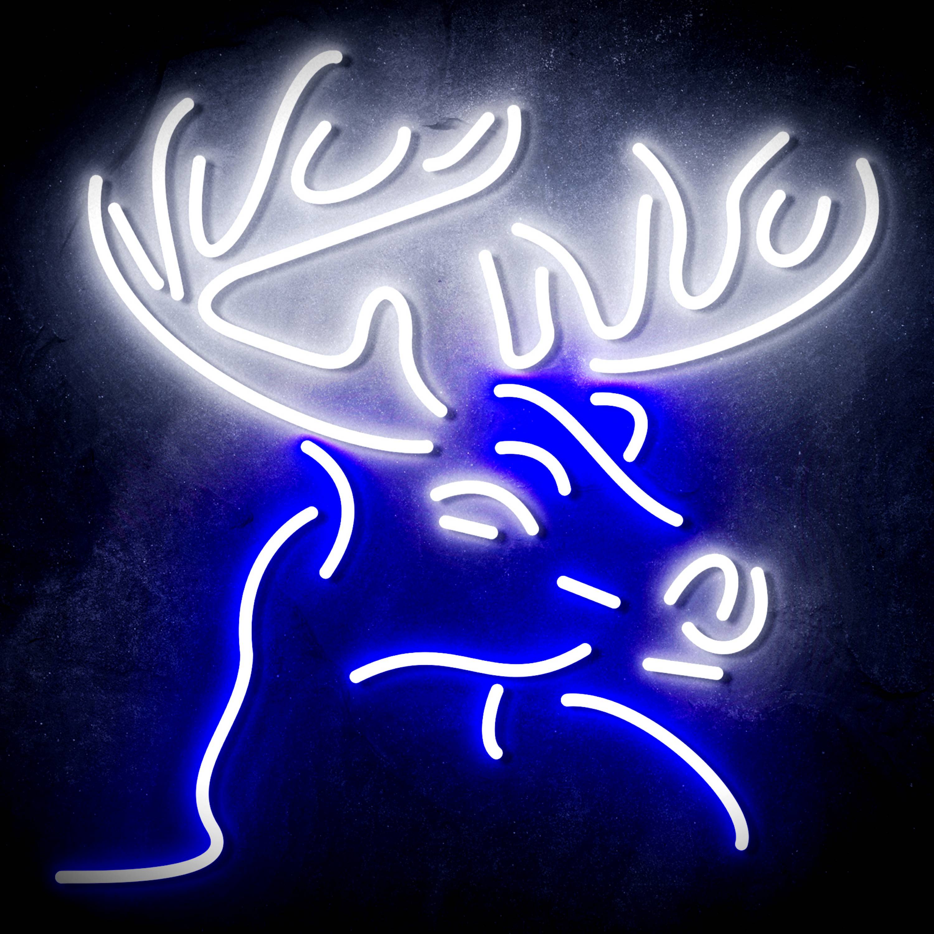 Deer Head for Busch Beer Flex Neon-like LED Sign