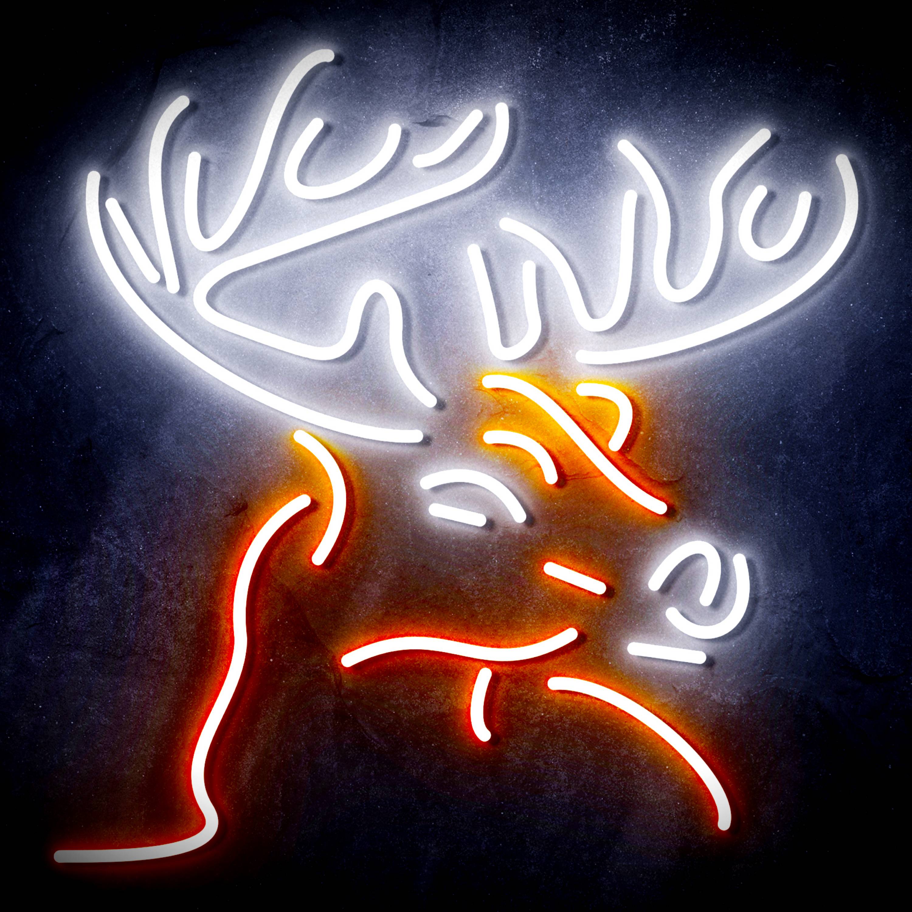 Deer Head for Busch Beer Flex Neon-like LED Sign