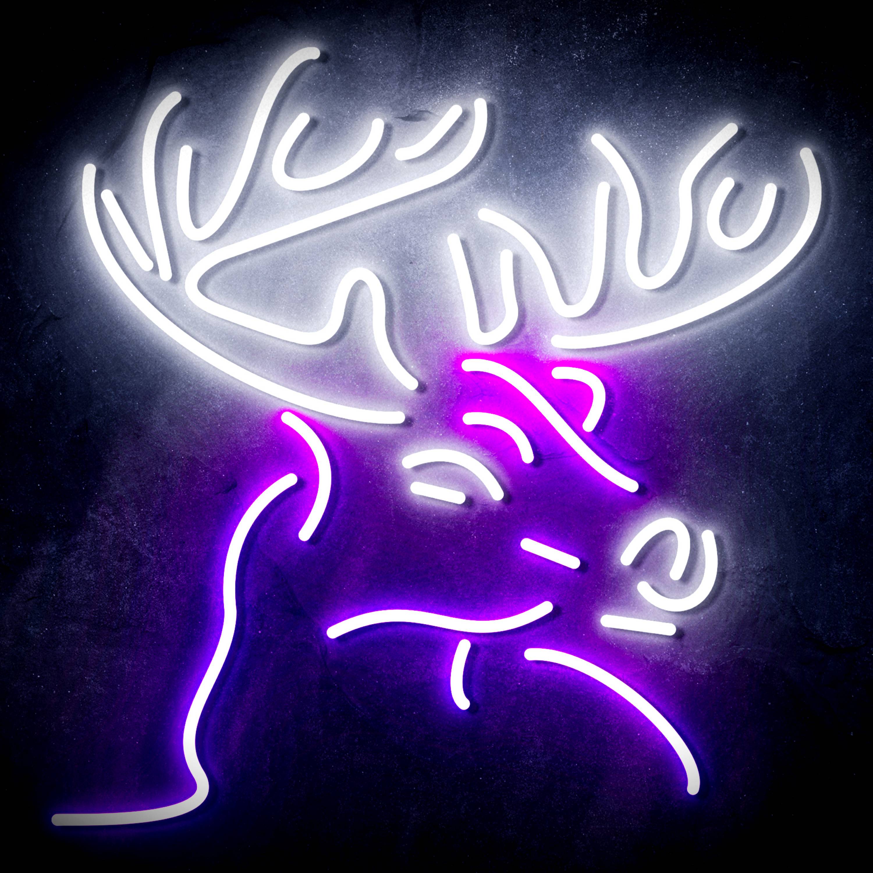 Deer Head for Busch Beer Flex Neon-like LED Sign