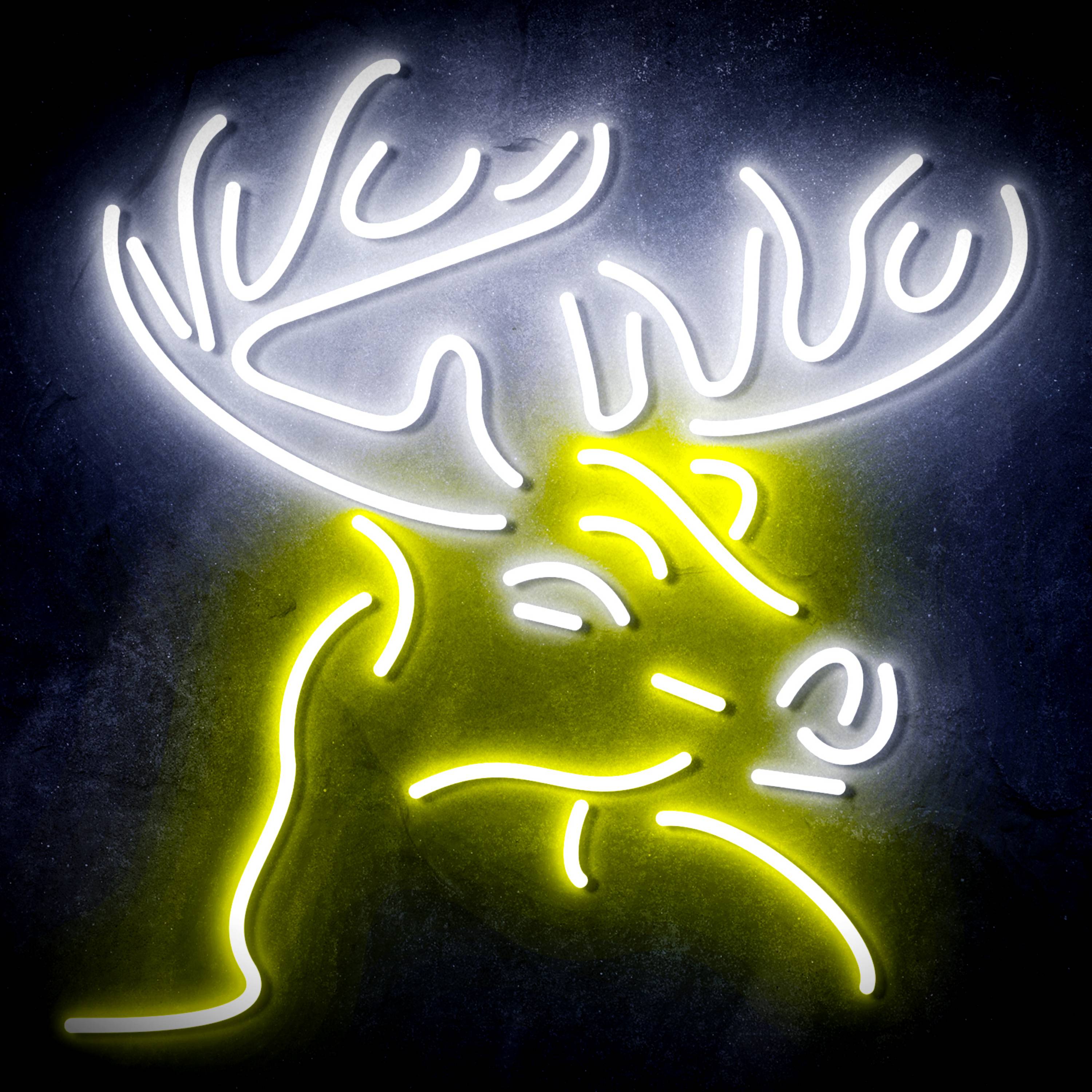 Deer Head for Busch Beer Flex Neon-like LED Sign