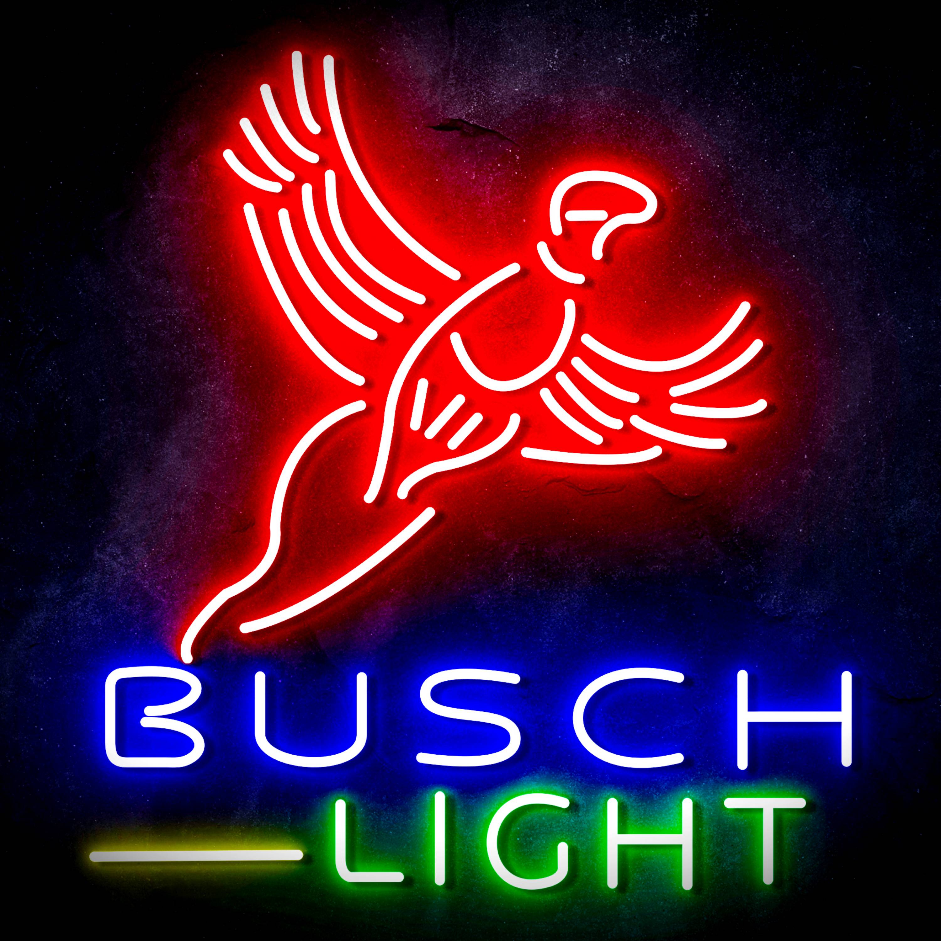 Busch Light with Bird Flex Neon-like LED Sign