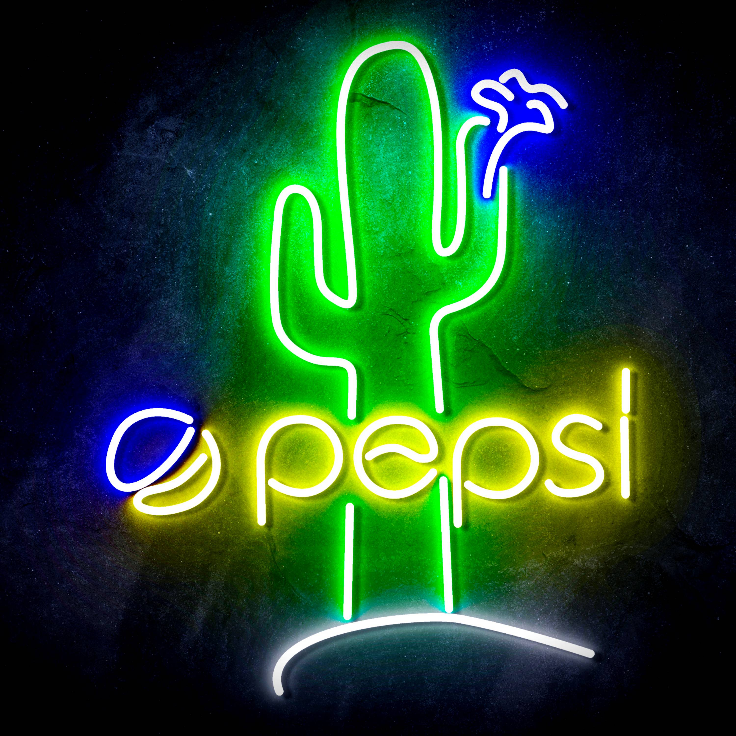 Pepsi with Cactus Flex Neon-like LED Sign