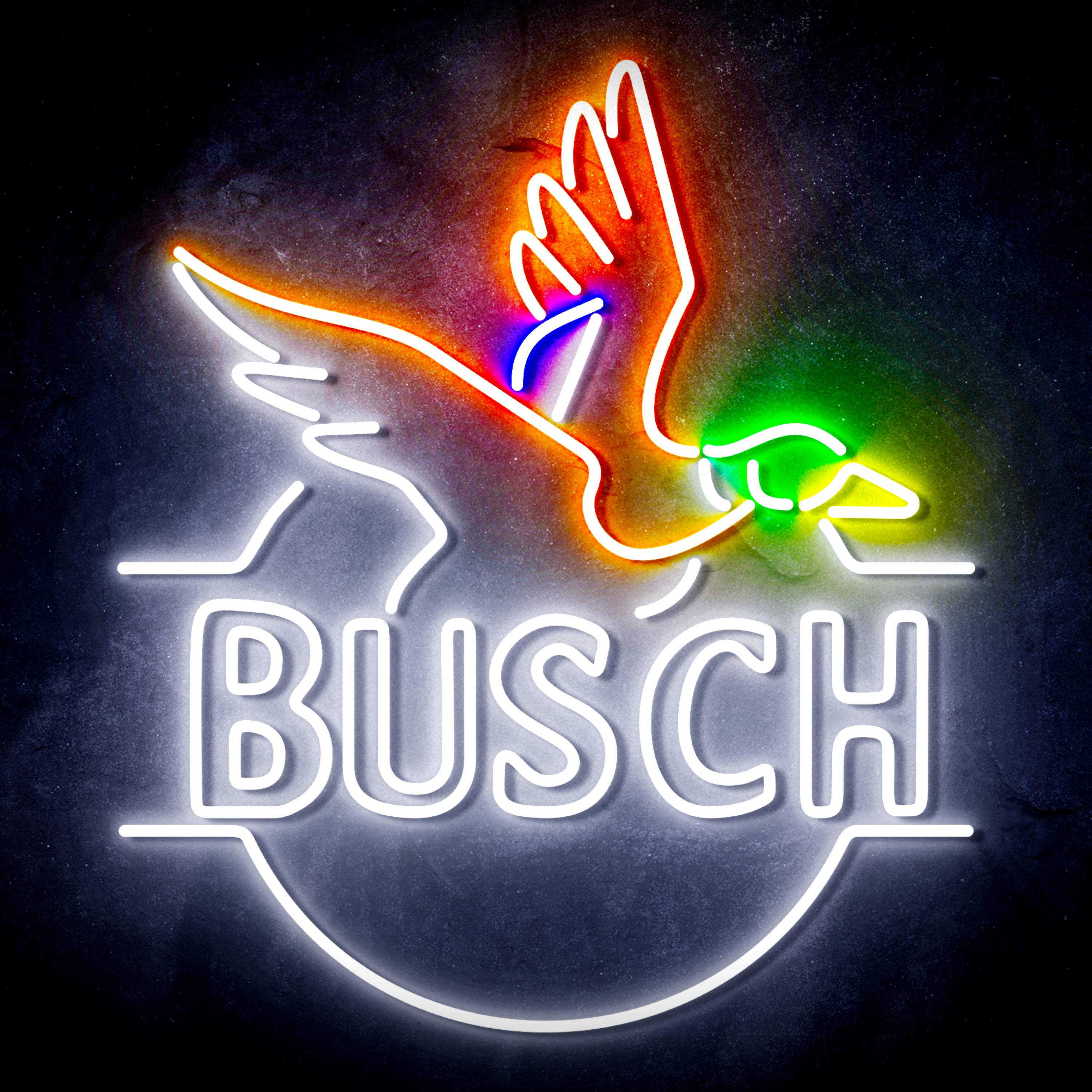 Busch with Bird Flex Neon-like LED Sign