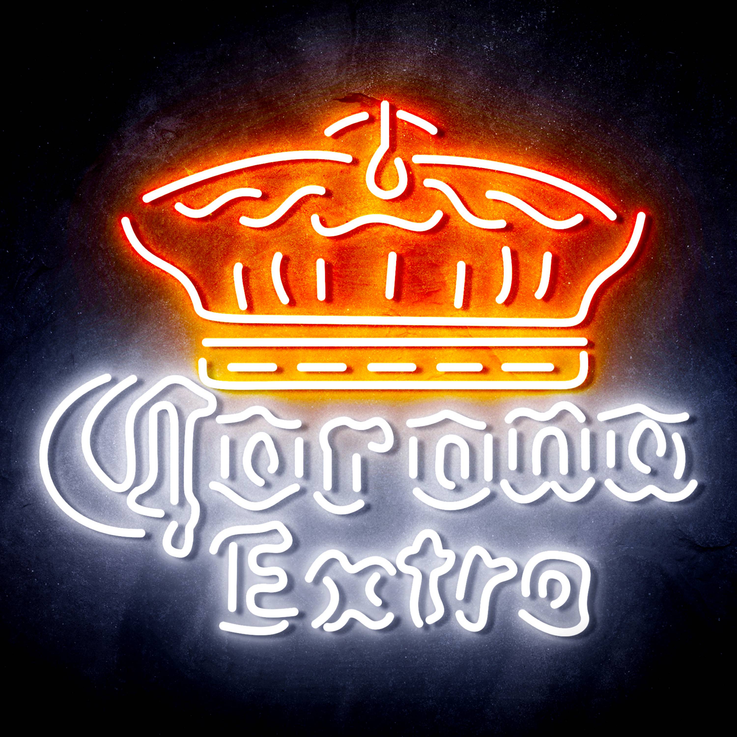 Corona Extra with Crown Flex Neon-like LED Sign