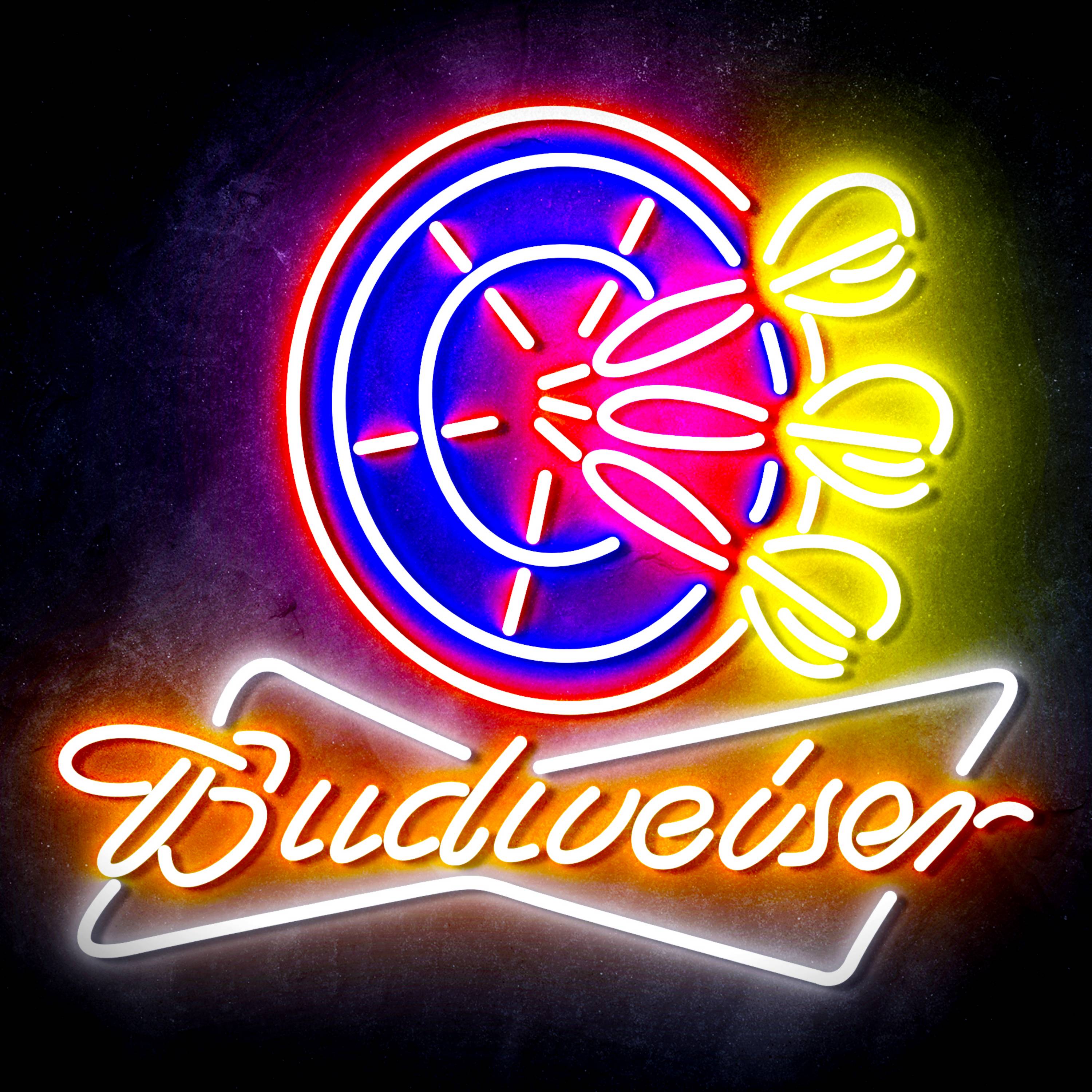 Budweiser with Dart Board Flex Neon-like LED Sign