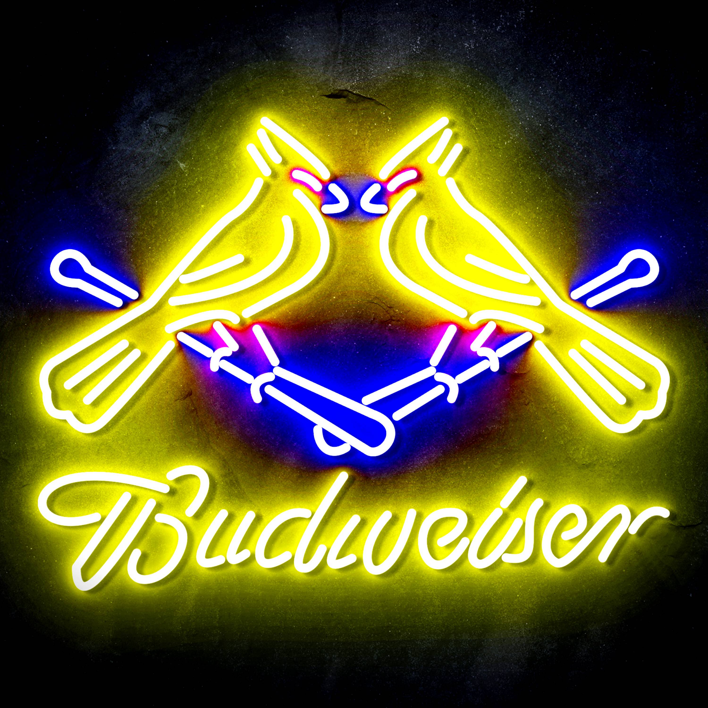 Budweiser with Cadinals Flex Neon-like LED Sign