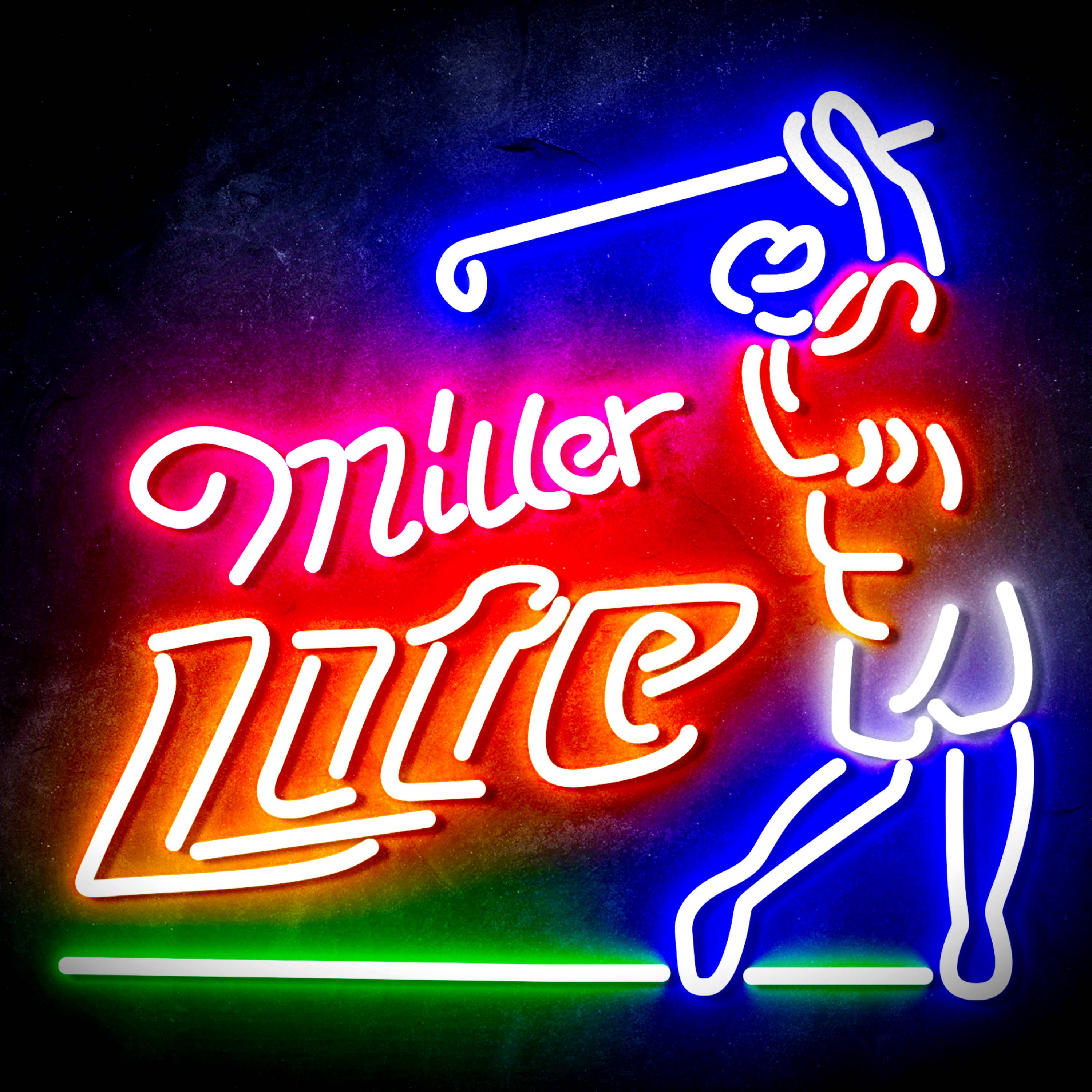 Miller Lite Golf Flex Neon-like LED Sign