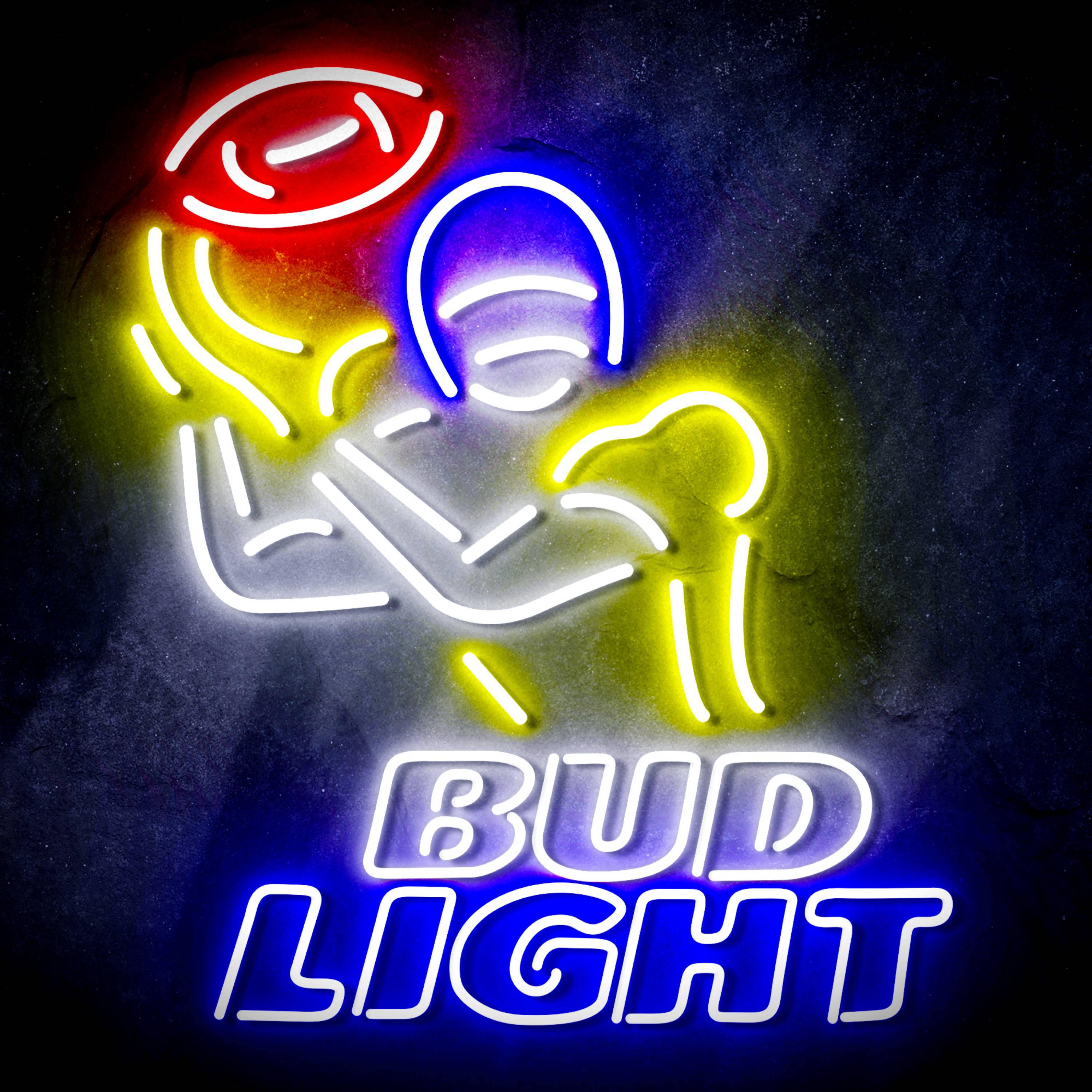 Bud Light Football Flex Neon-like LED Sign