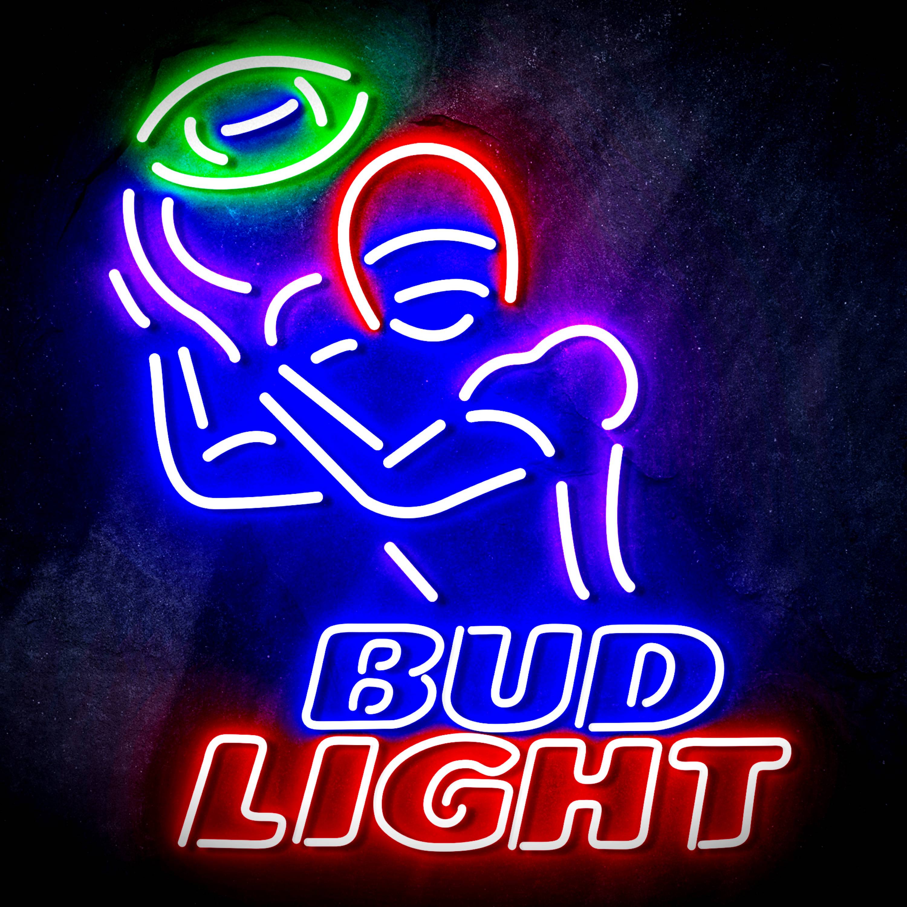 Bud Light Football Flex Neon-like LED Sign