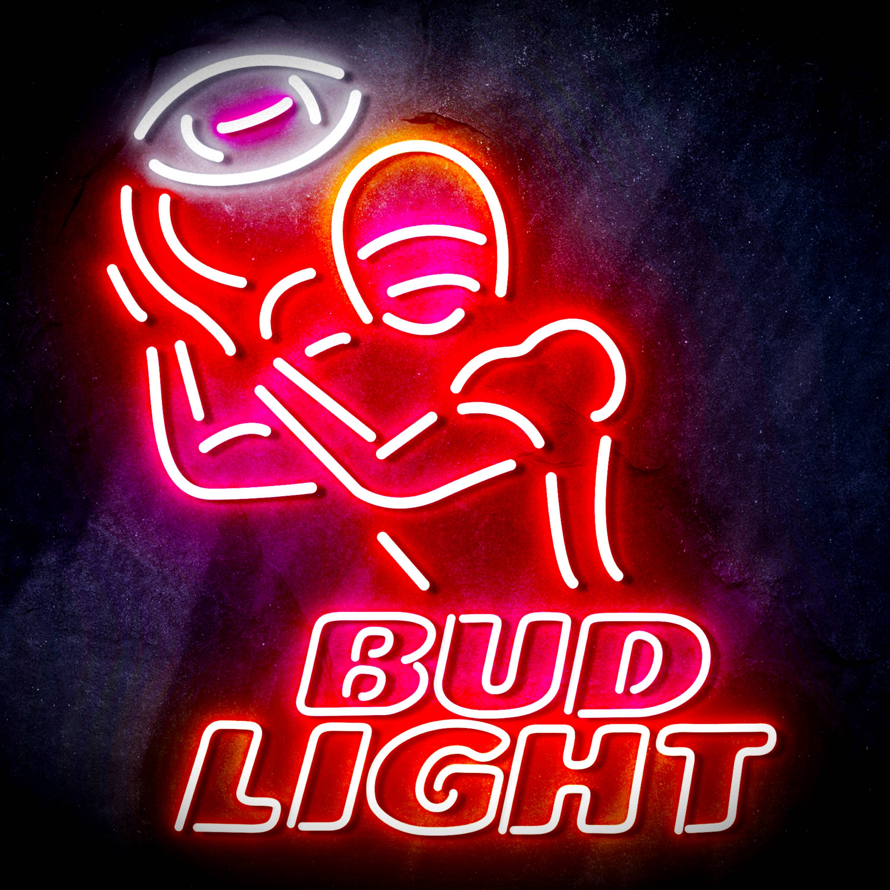 Bud Light Football Flex Neon-like LED Sign