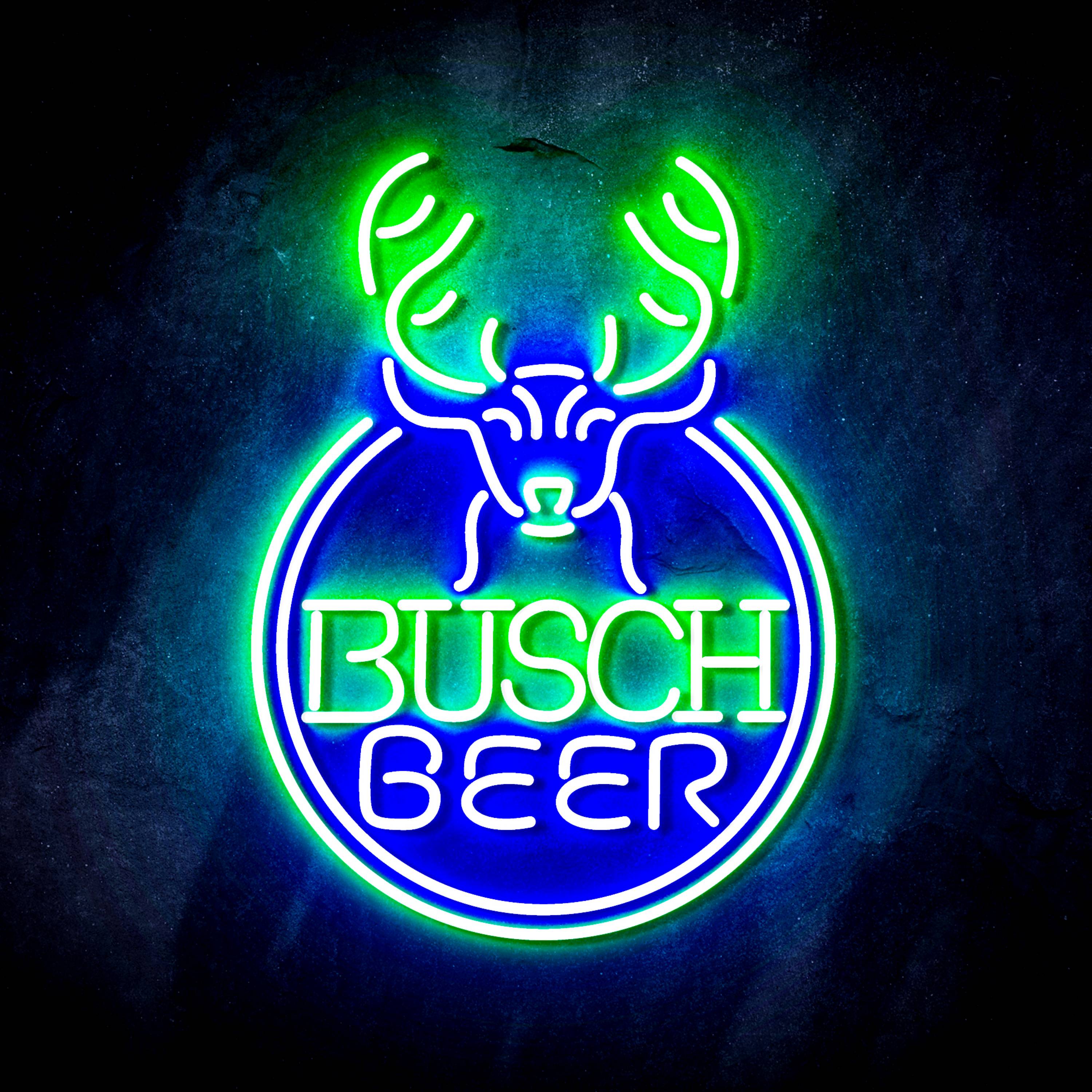 Busch Beer with Deer Head Flex Neon-like LED Sign