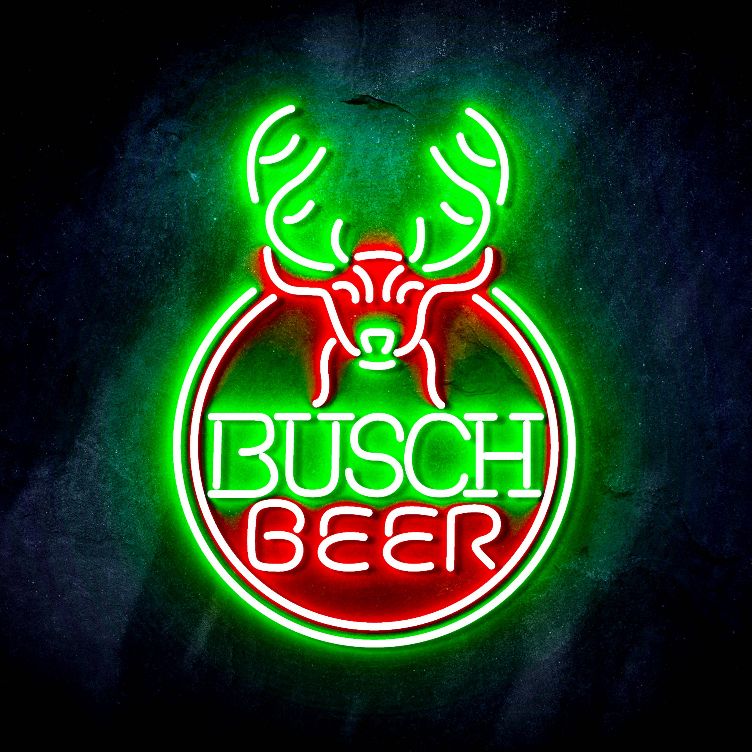 Busch Beer with Deer Head Flex Neon-like LED Sign