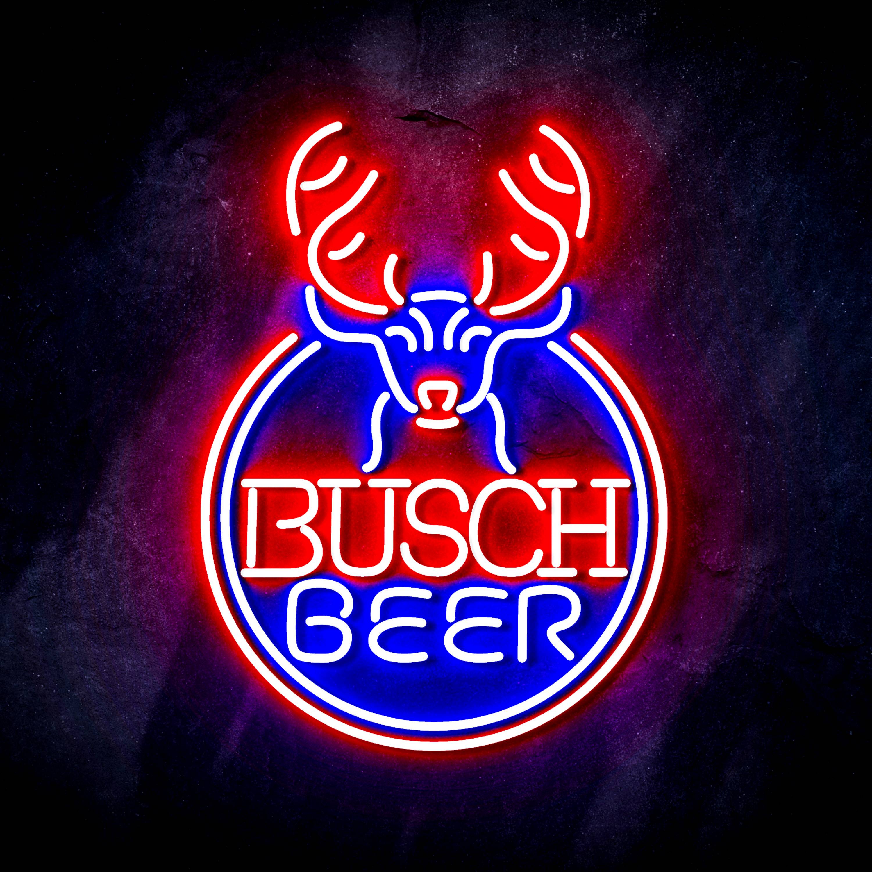 Busch Beer with Deer Head Flex Neon-like LED Sign