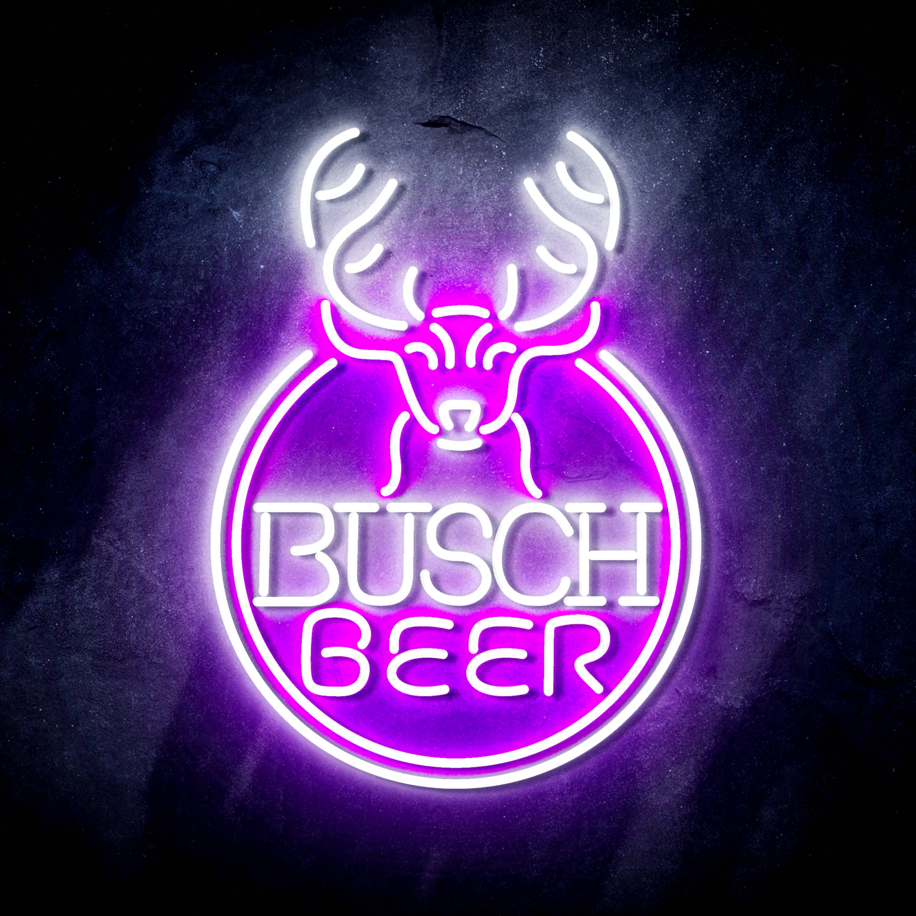 Busch Beer with Deer Head Flex Neon-like LED Sign