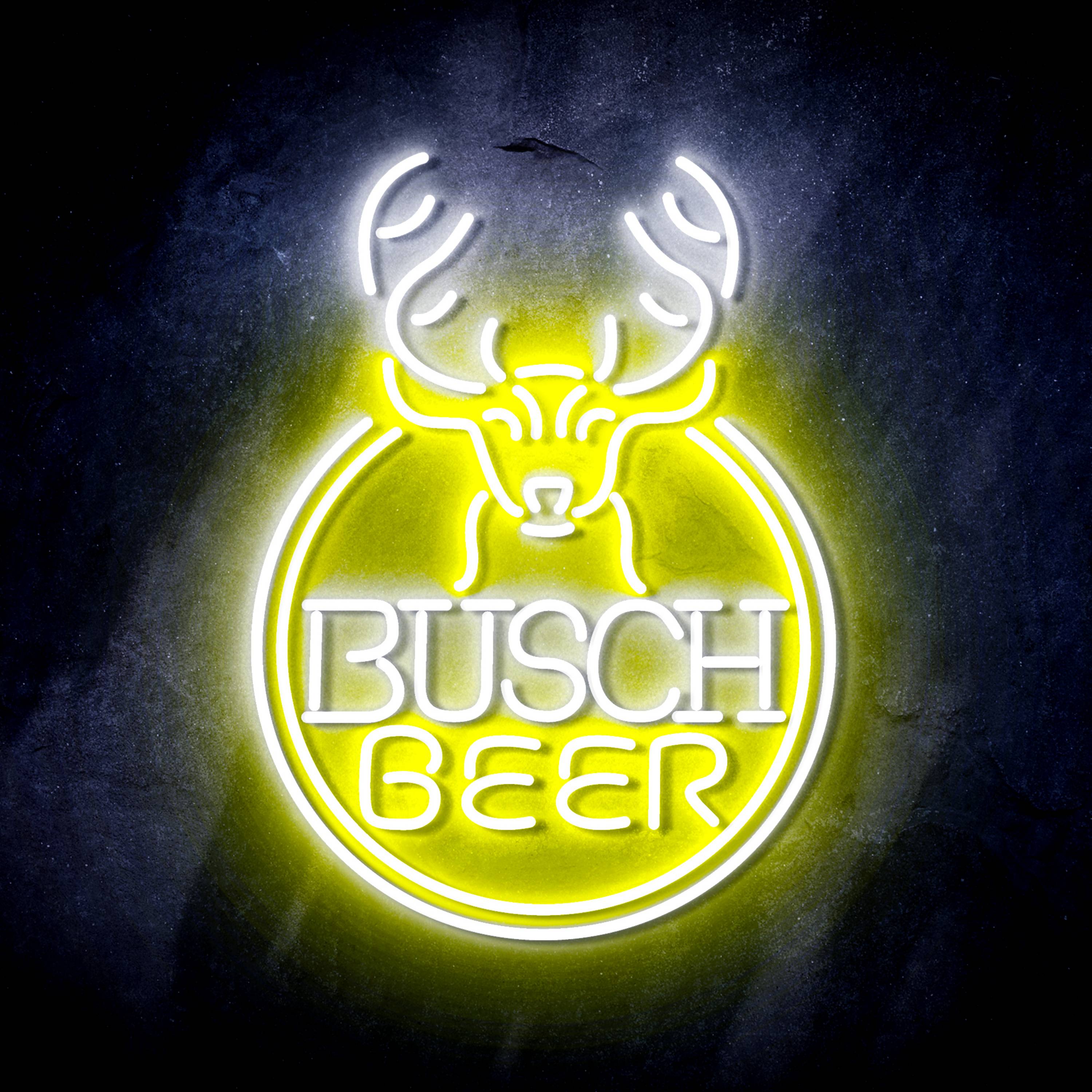 Busch Beer with Deer Head Flex Neon-like LED Sign