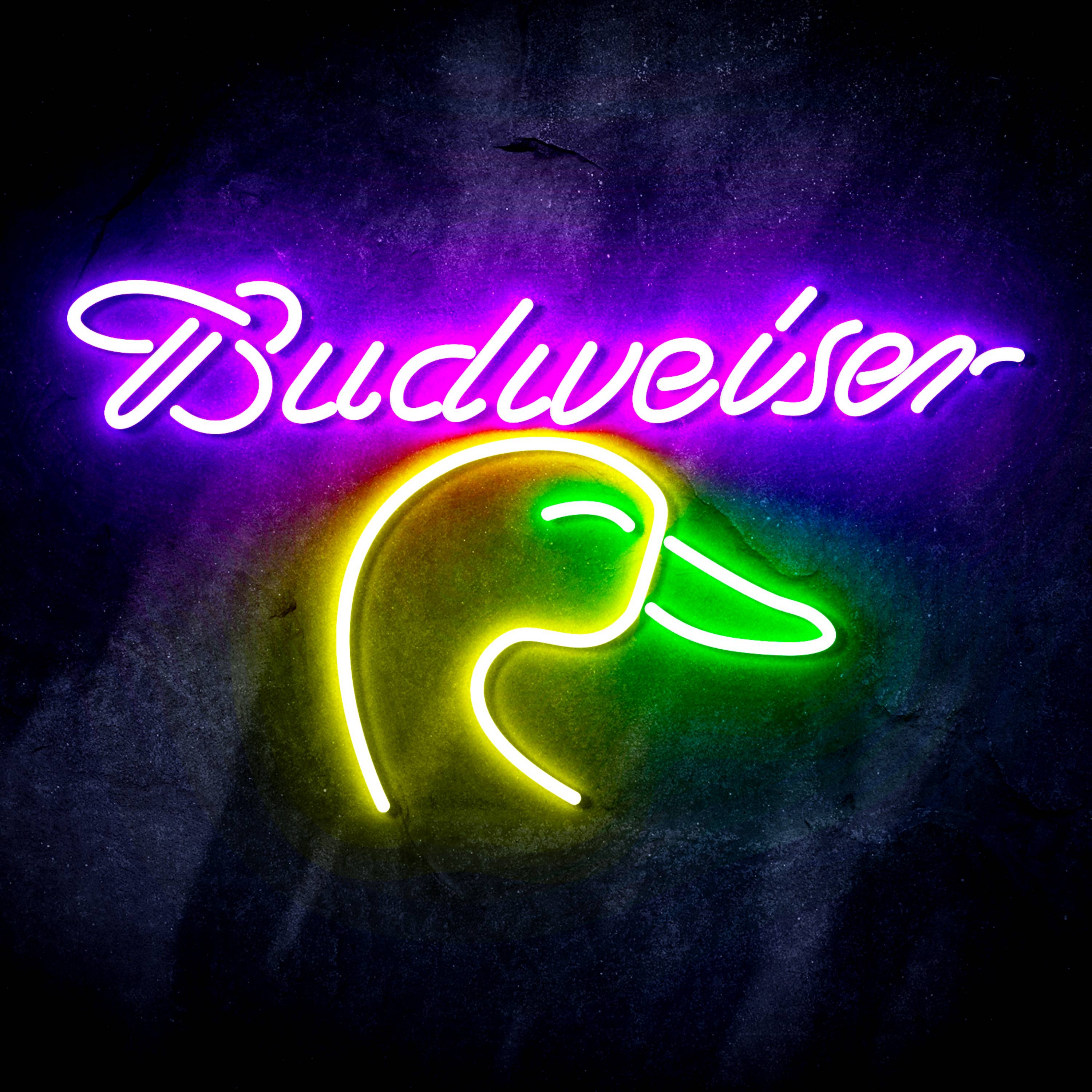 Budweiser with Goose Head Flex Neon-like LED Sign